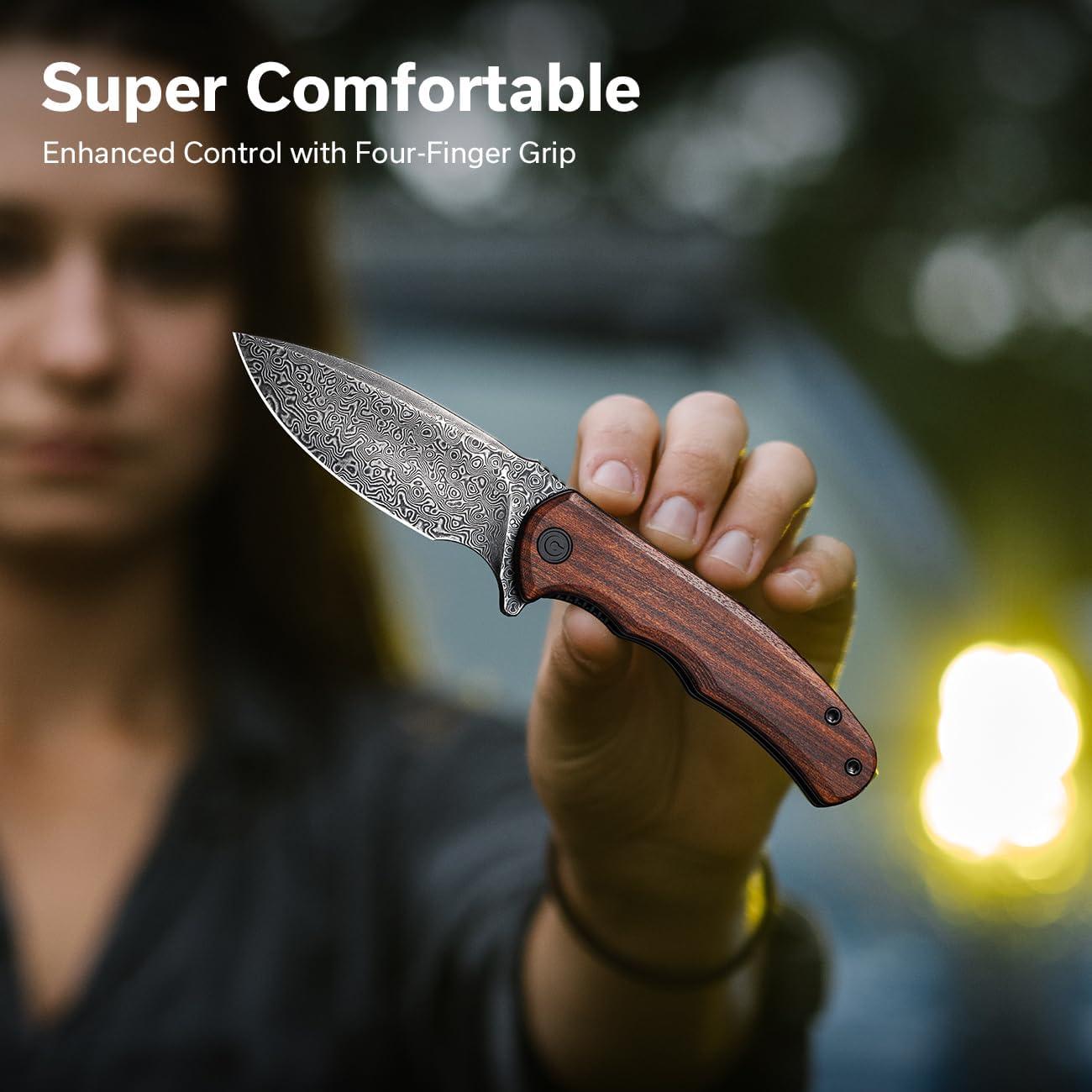 Cuchillo Plegable CIVIVI Mini Praxis 7.57 cm Mango Madera