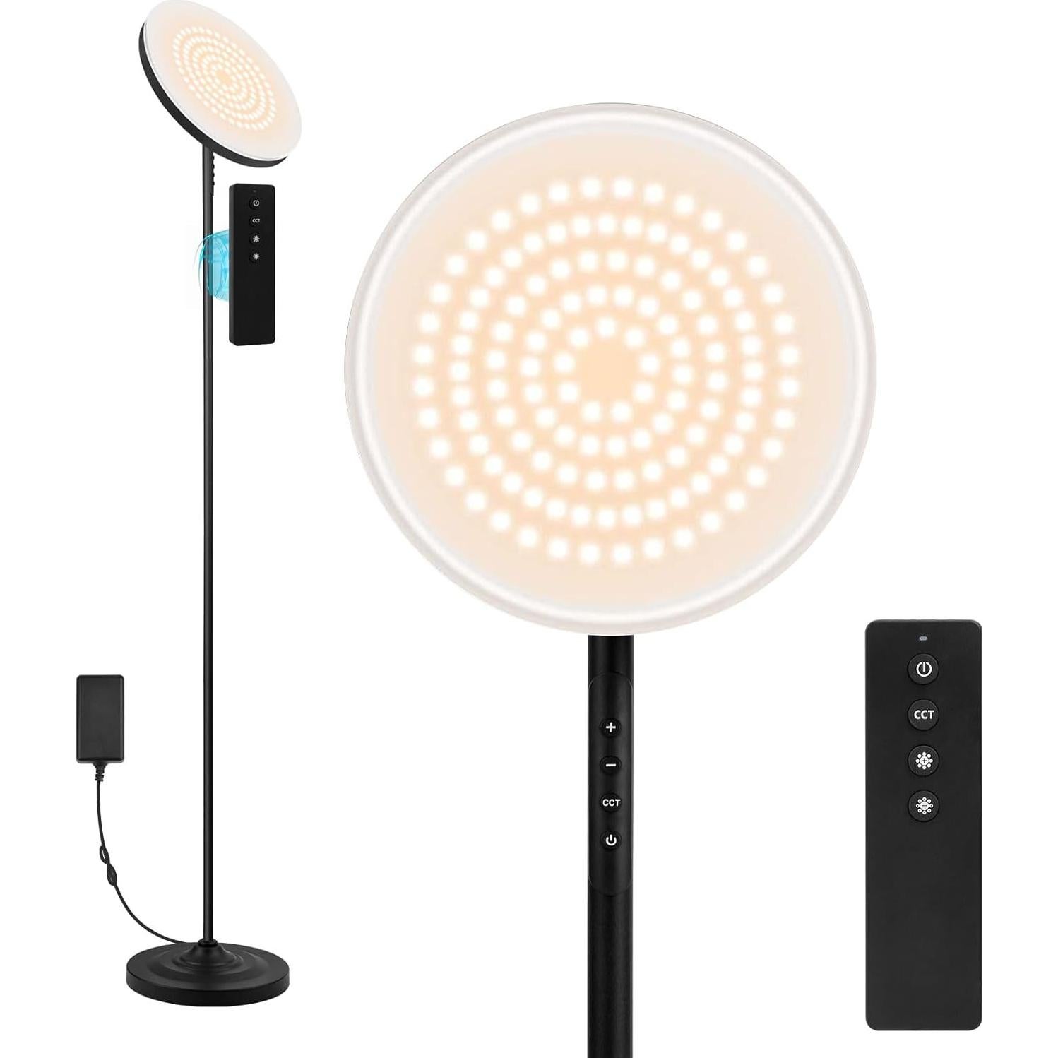 Lámpara de Pie Hanaking 36W LED Control Remoto Ajustable