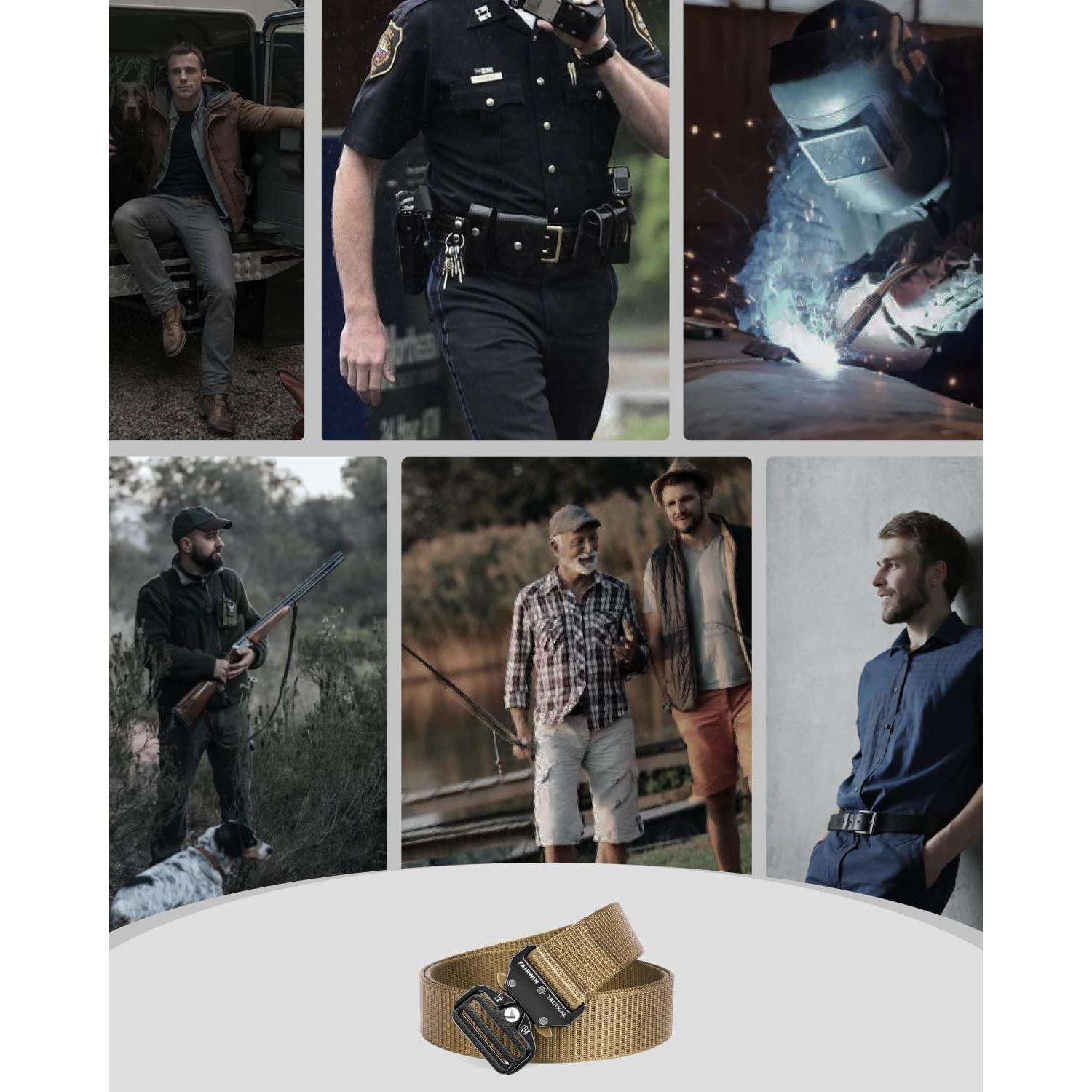 Cinturón Táctico FAIRWIN 115 cm Militar Hebilla Rápida