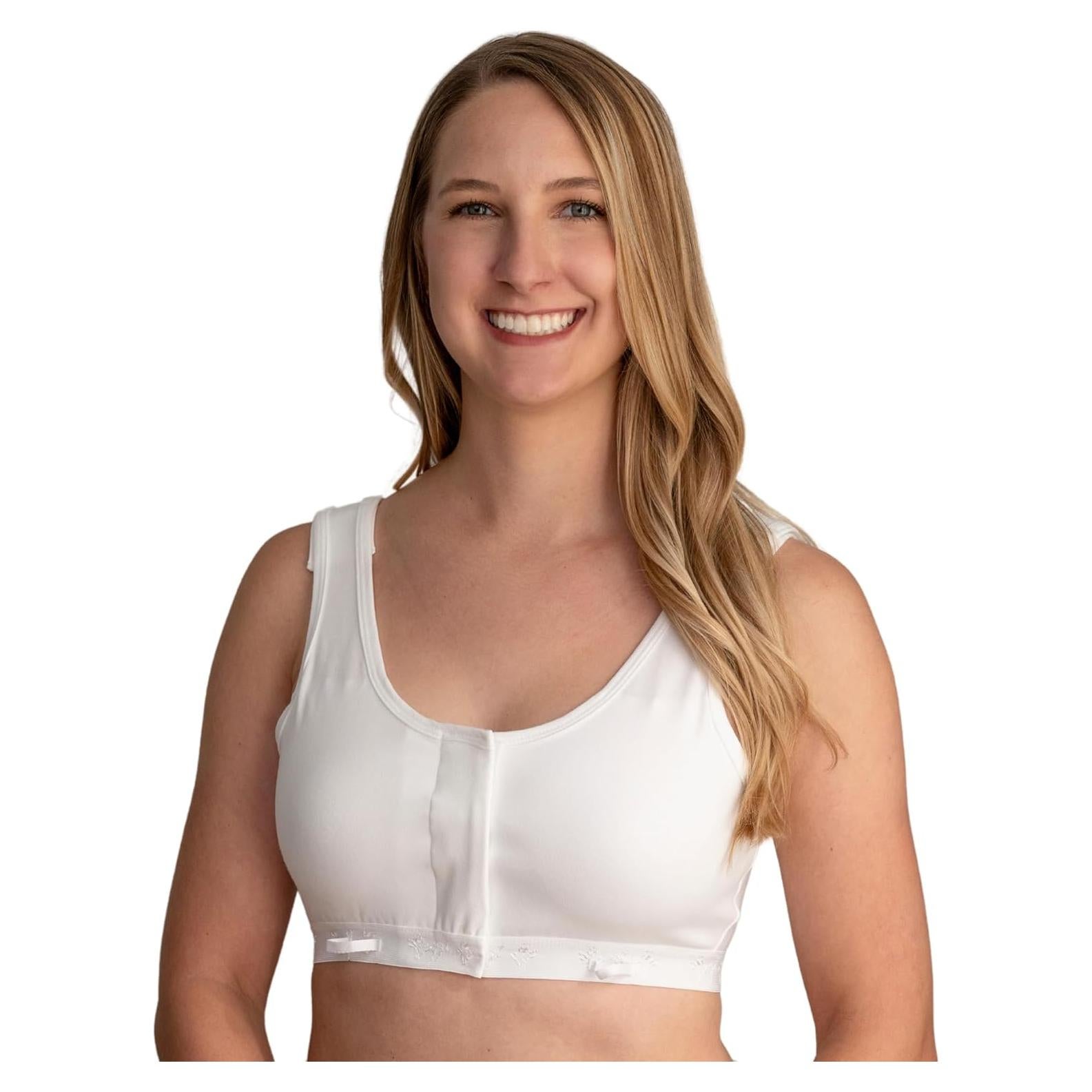 Sostén Gentle Touch Surg-Ease 4X Grande Blanco Postquirúrgico