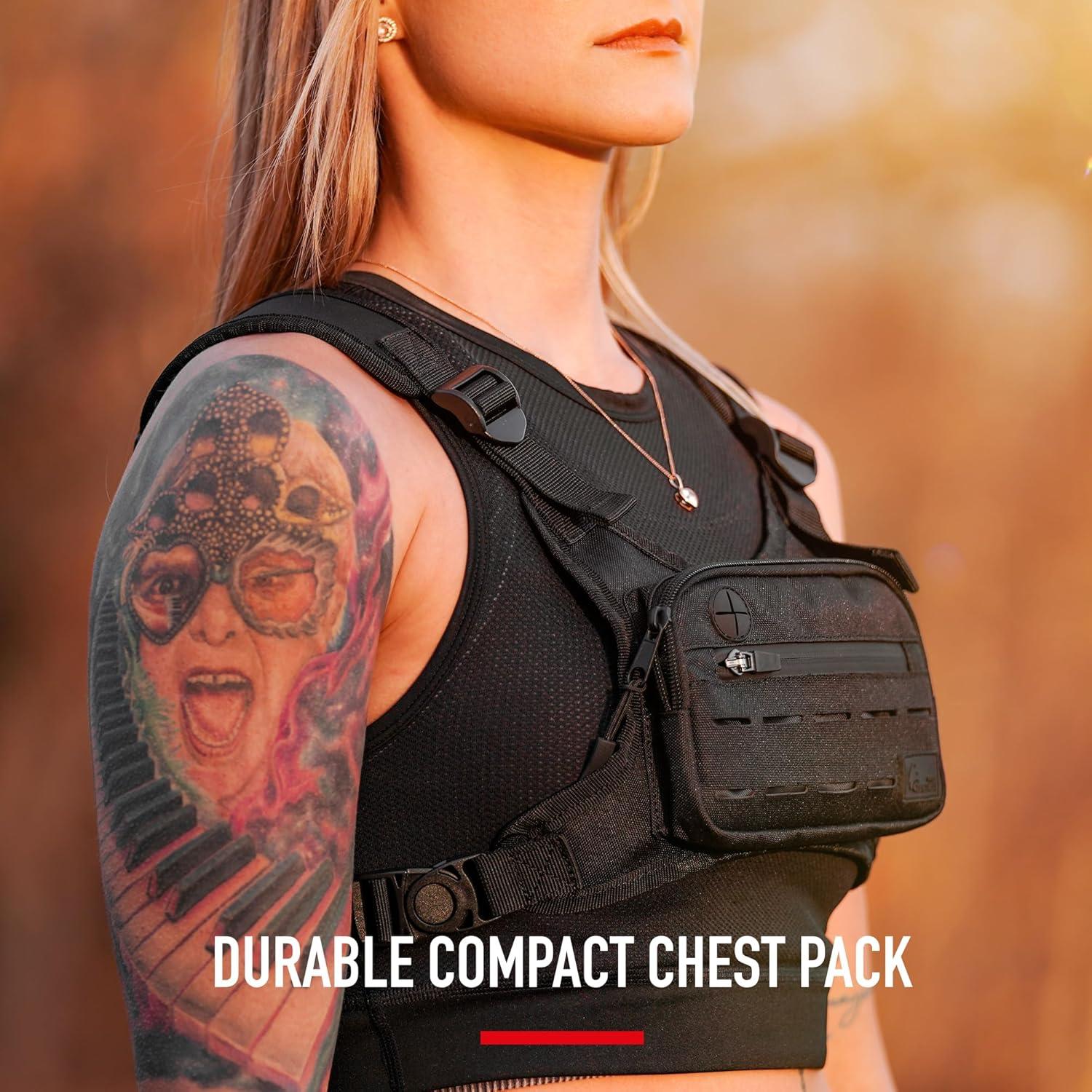 Mochila Táctica WOLF TACTICAL Compacta para el Pecho