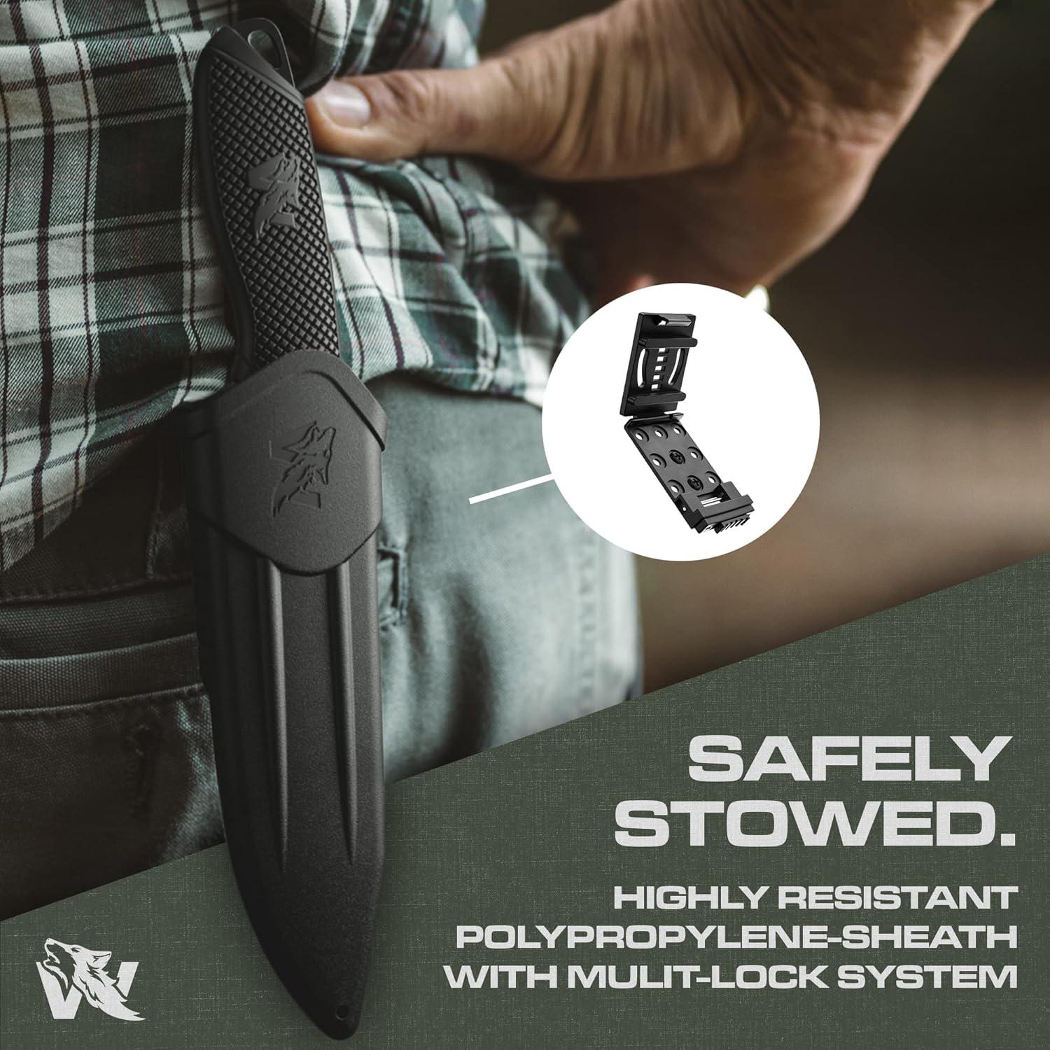 Cuchillo de Supervivencia ODENWOLF WOLF-II Acero D2 23.88 cm