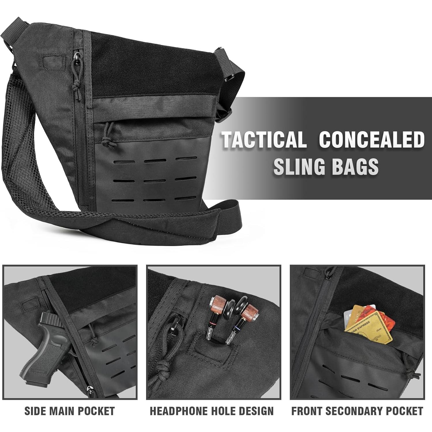 Bolsa de hombro táctica ADK GEAR ligera antirrobo 32x28cm