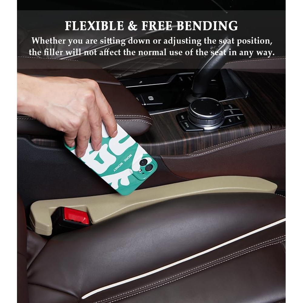 Relleno Universal para Espacio entre Asientos de Coche IHOTDER Beige