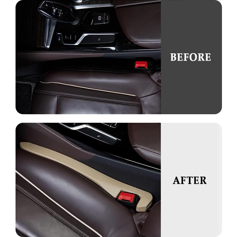 Relleno Universal para Espacio entre Asientos de Coche IHOTDER Beige