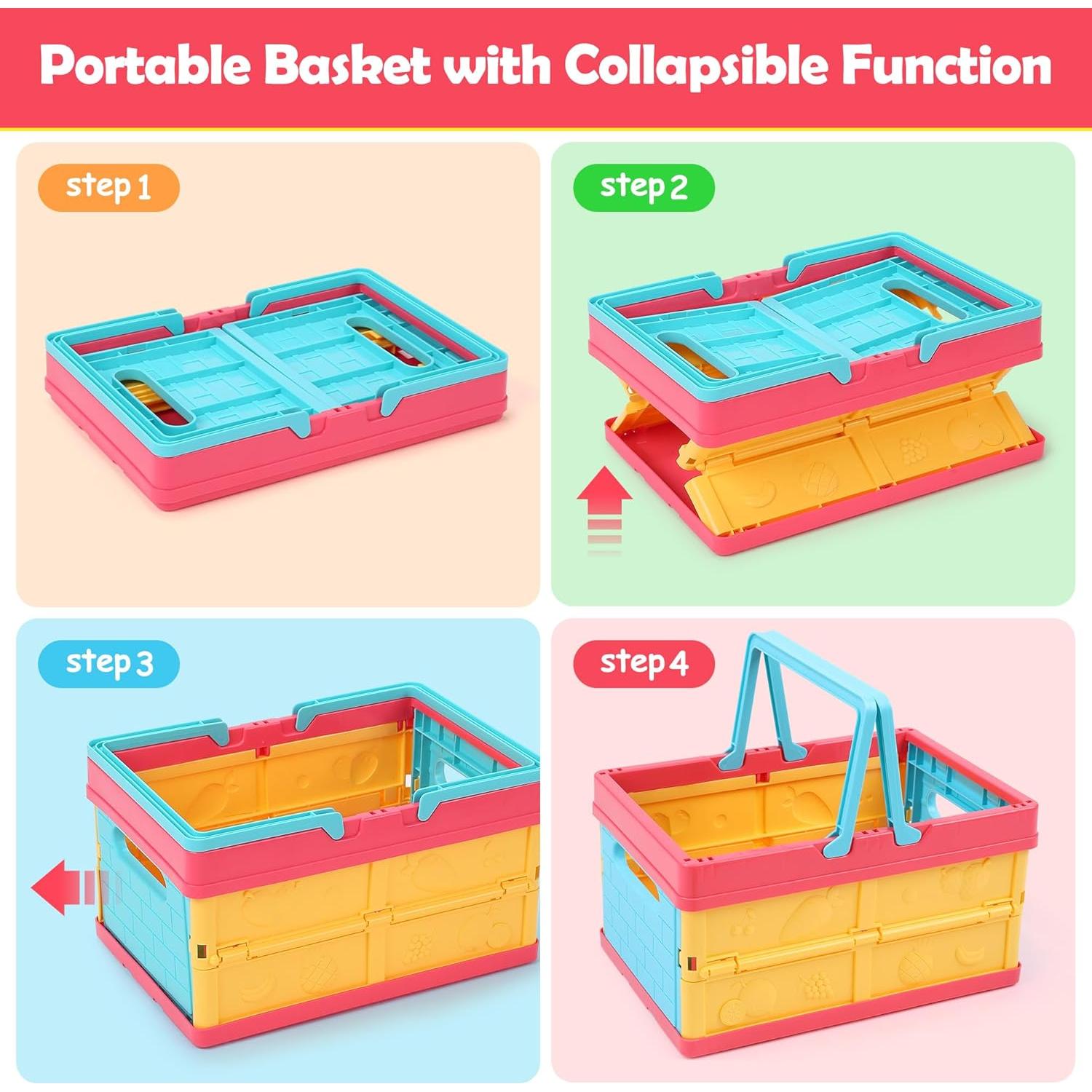 Conjunto de Juguetes de Comida HOLYFUN 34 Piezas para Cocina Infantil