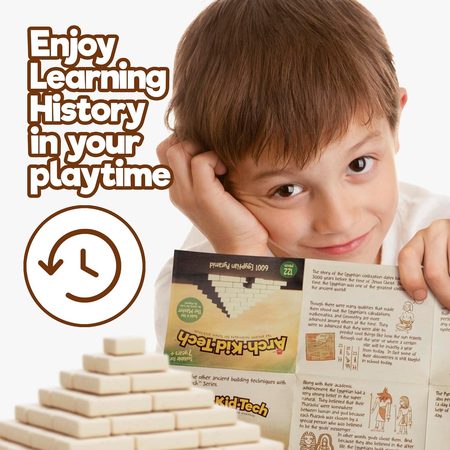 Juguetes Taksa Pirámide Egipcia 122 Pcs Bloques Construcción STEM