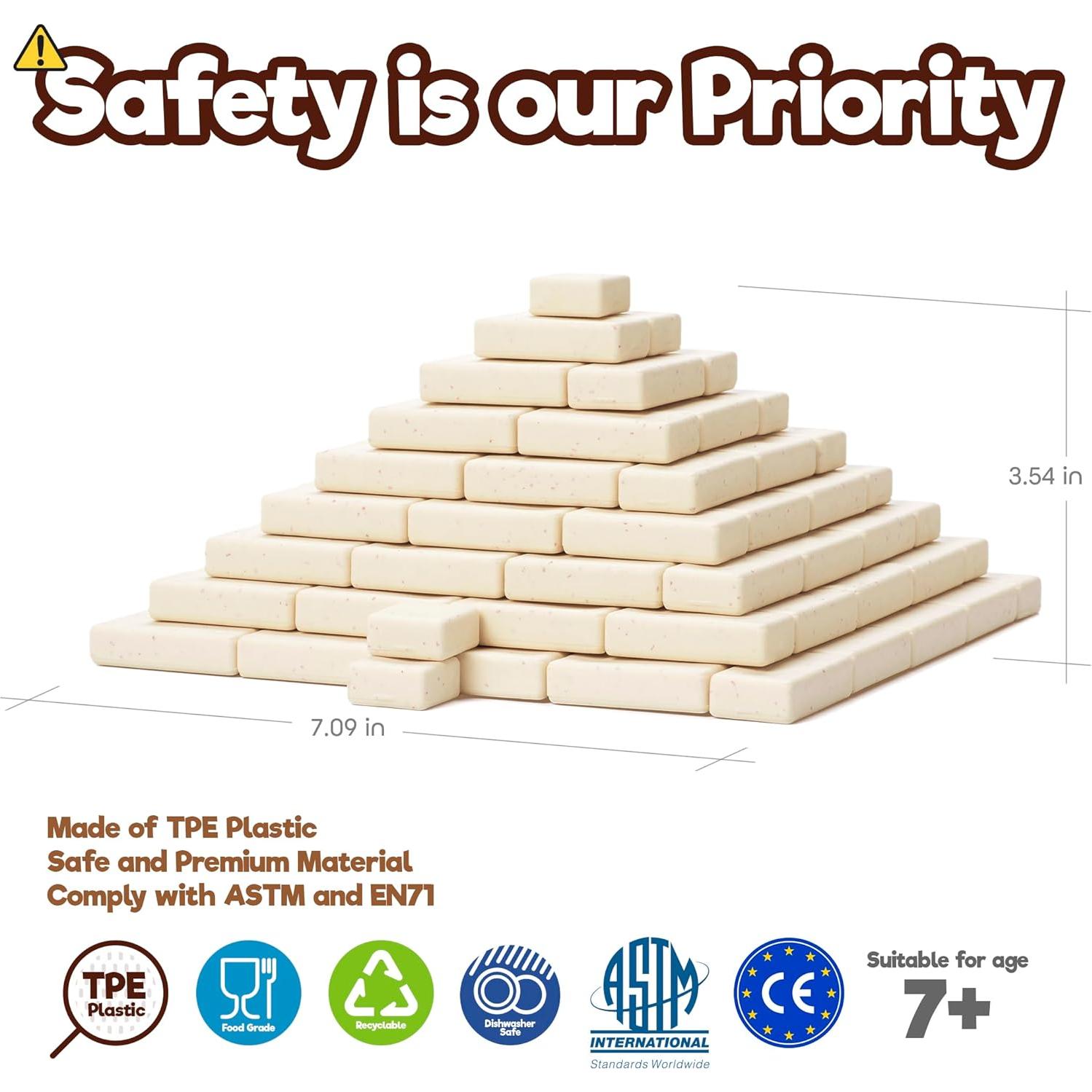 Juguetes Taksa Pirámide Egipcia 122 Pcs Bloques Construcción STEM