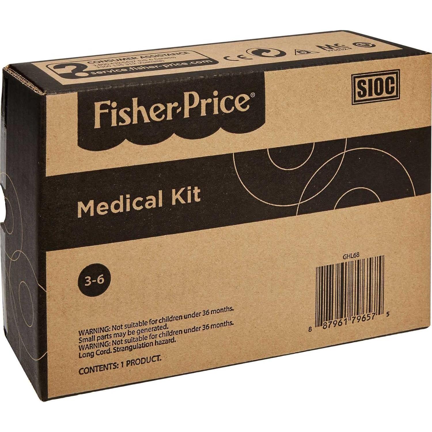 Kit Médico Fisher-Price 7 Piezas Juego de Rol para Niños 3+