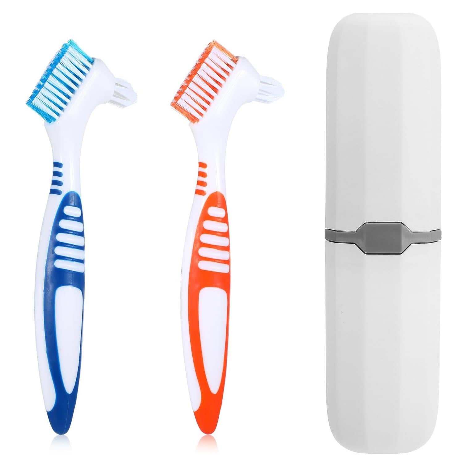 Juego de 2 Cepillos de Limpieza de Dentaduras YUXIANLB