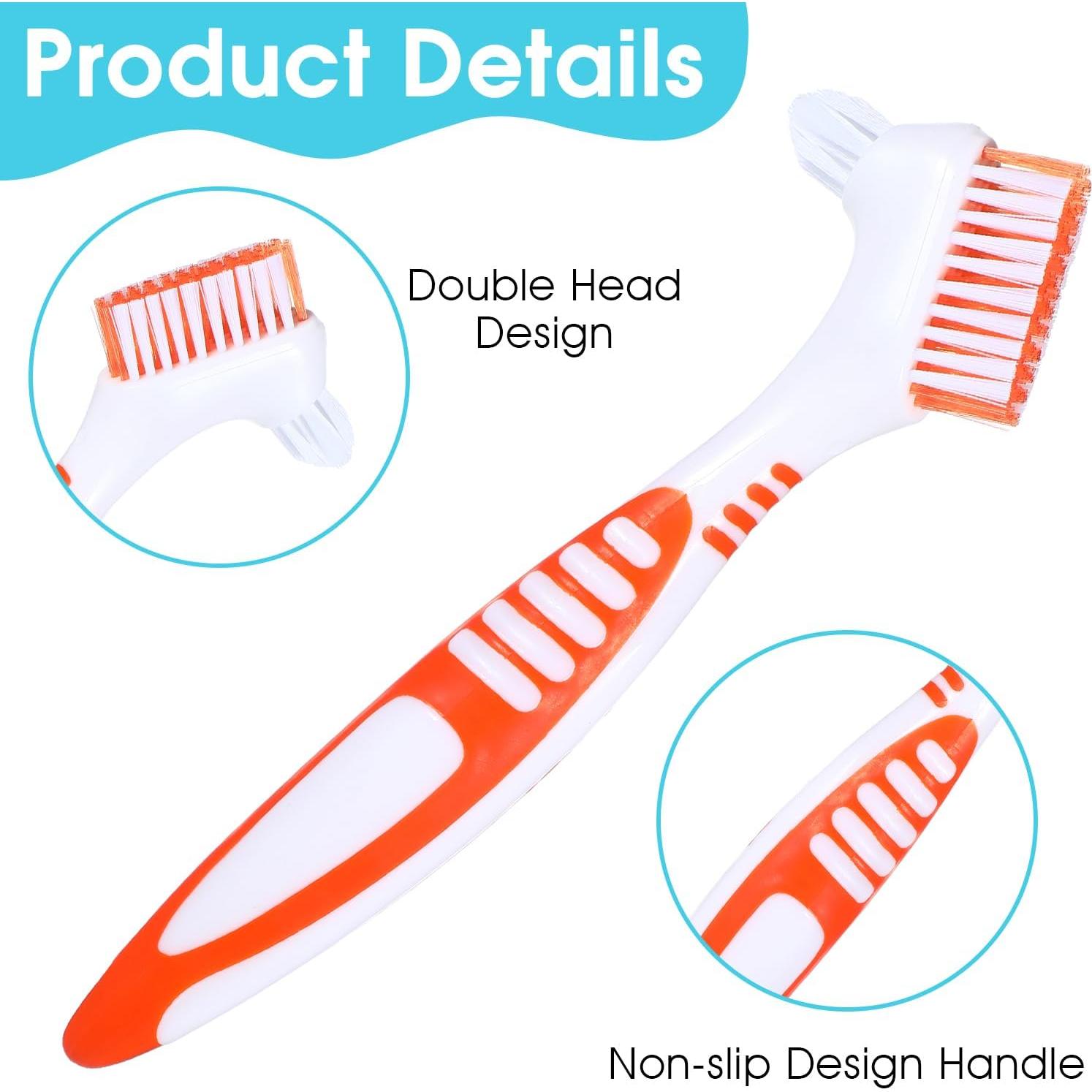 Juego de 2 Cepillos de Limpieza de Dentaduras YUXIANLB