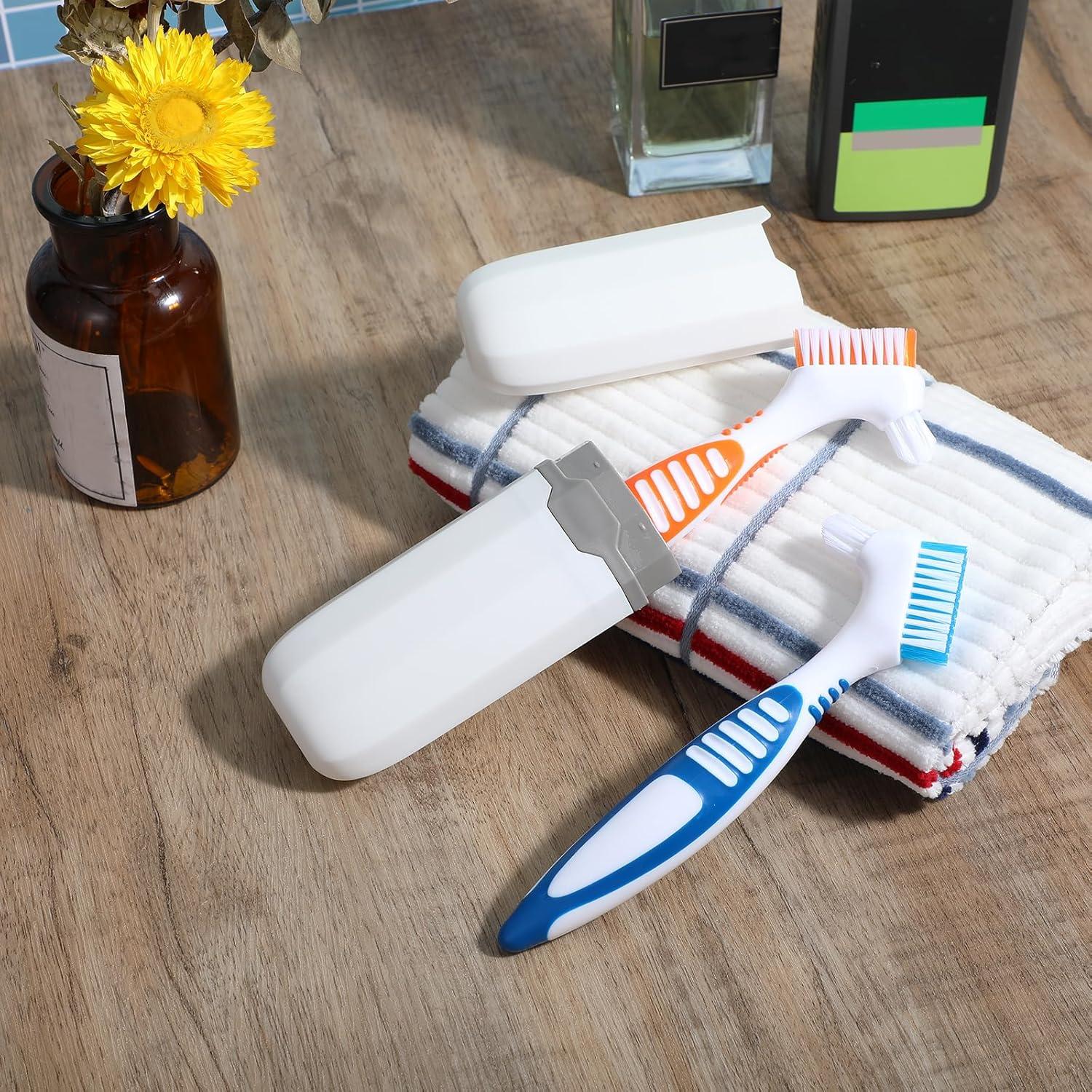 Juego de 2 Cepillos de Limpieza de Dentaduras YUXIANLB