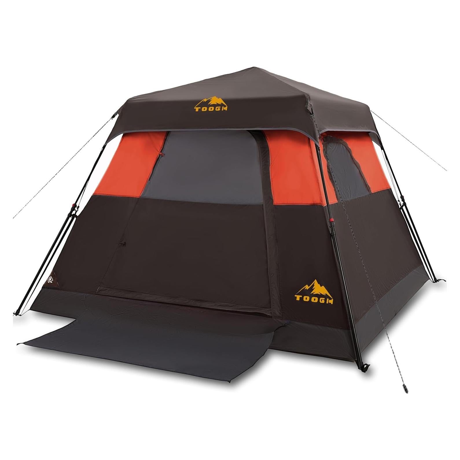 Carpa de Camping Toogh 4 Personas Montaje Rápido Impermeable