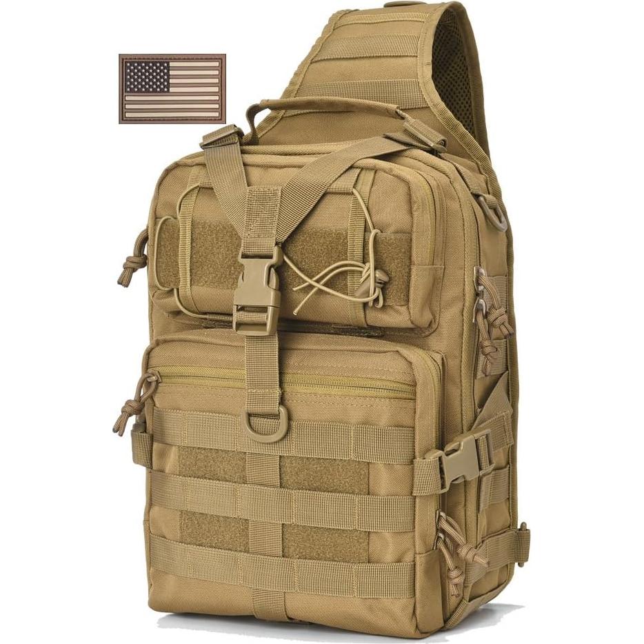 Bolsa de Bandolera Táctica Tan 35.56x29.21x16.51 cm