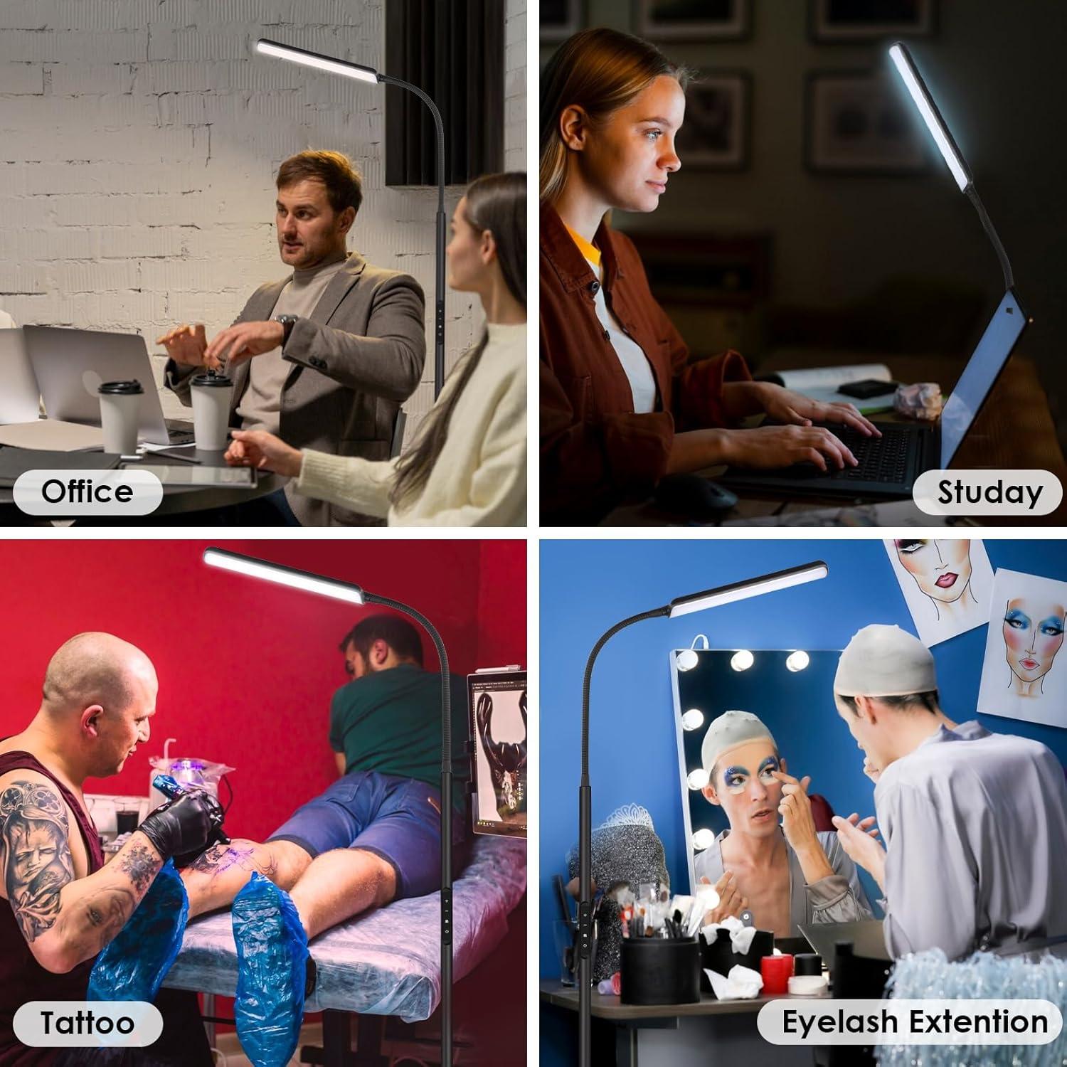 Lámpara de Pie LED Dimunt 15W Ajustable con Control Remoto