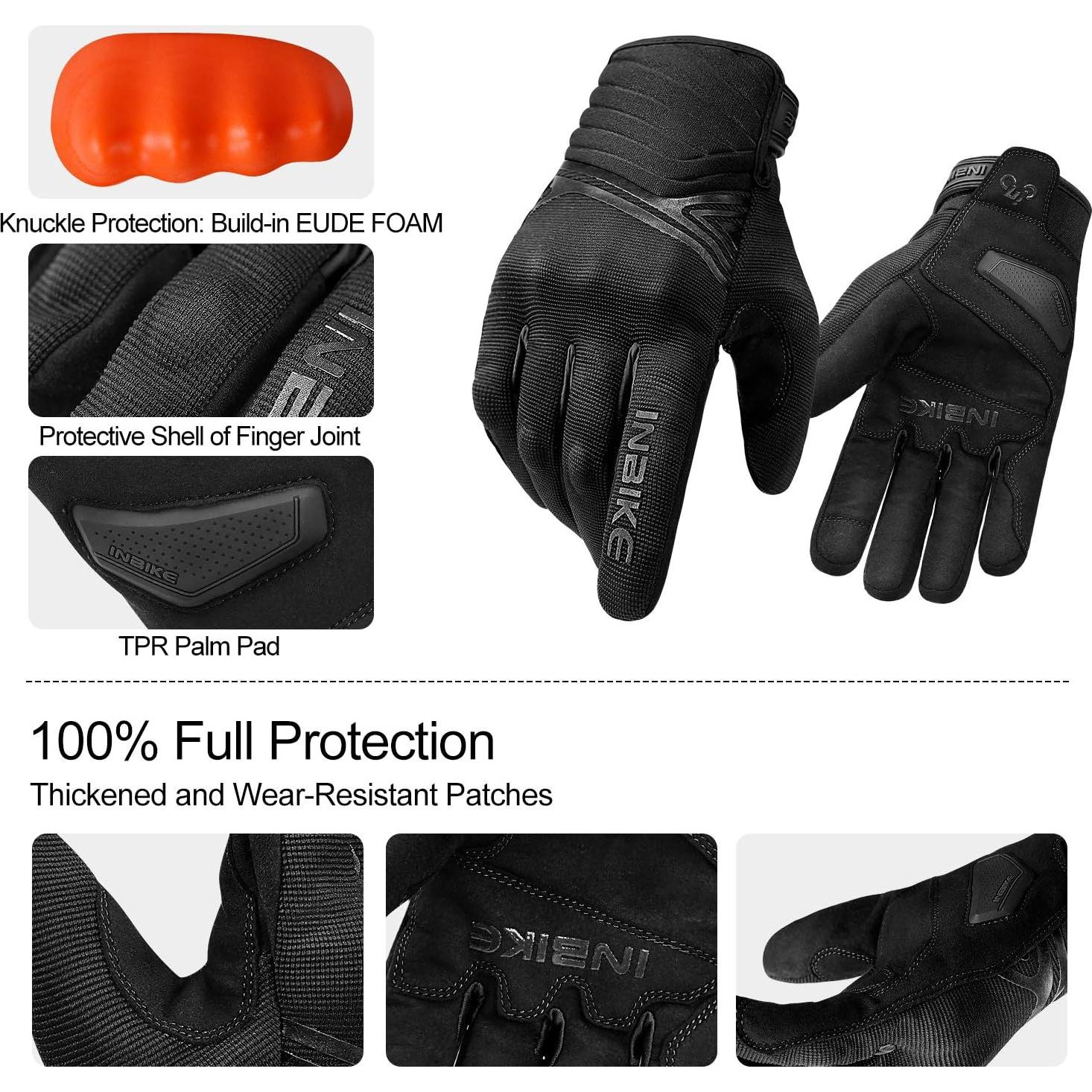 Guantes de Invierno INBIKE Impermeables Térmicos Pantalla Táctil