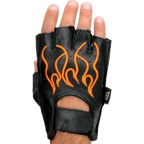 Guantes de motocicleta Milwaukee Leather SH198 sin dedos con gel