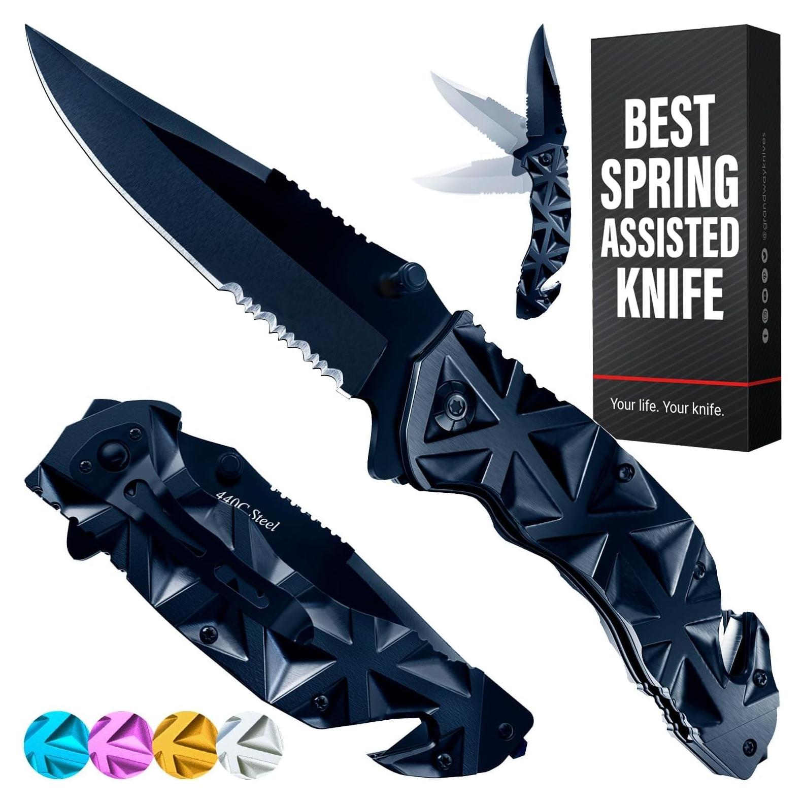 Cuchillo de Bolsillo BUEN TRABAJADOR HB 207 - Hoja Serrada 8.9 cm