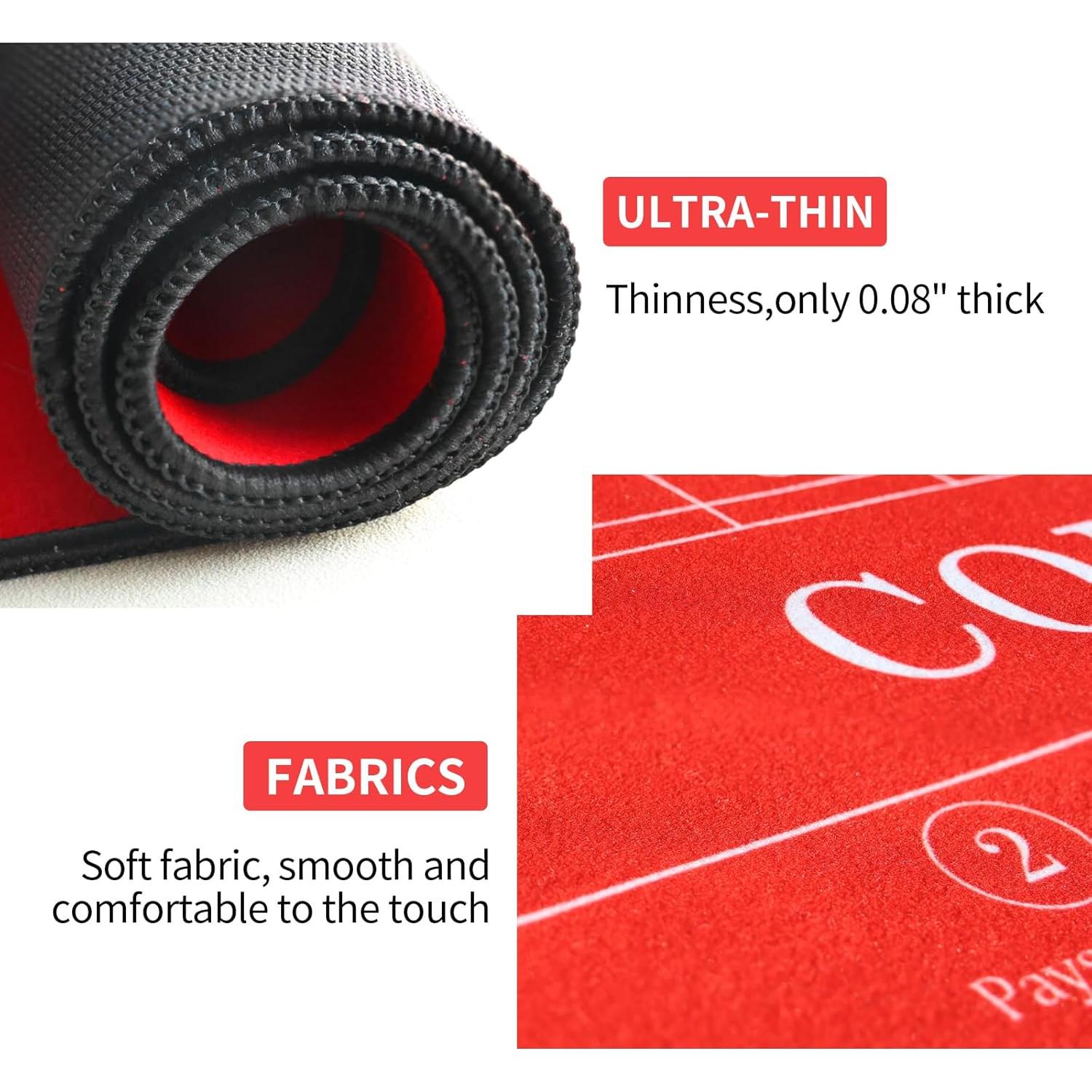 Alfombra de Mini Craps TMKEFFC 85.1x42.4cm Antideslizante