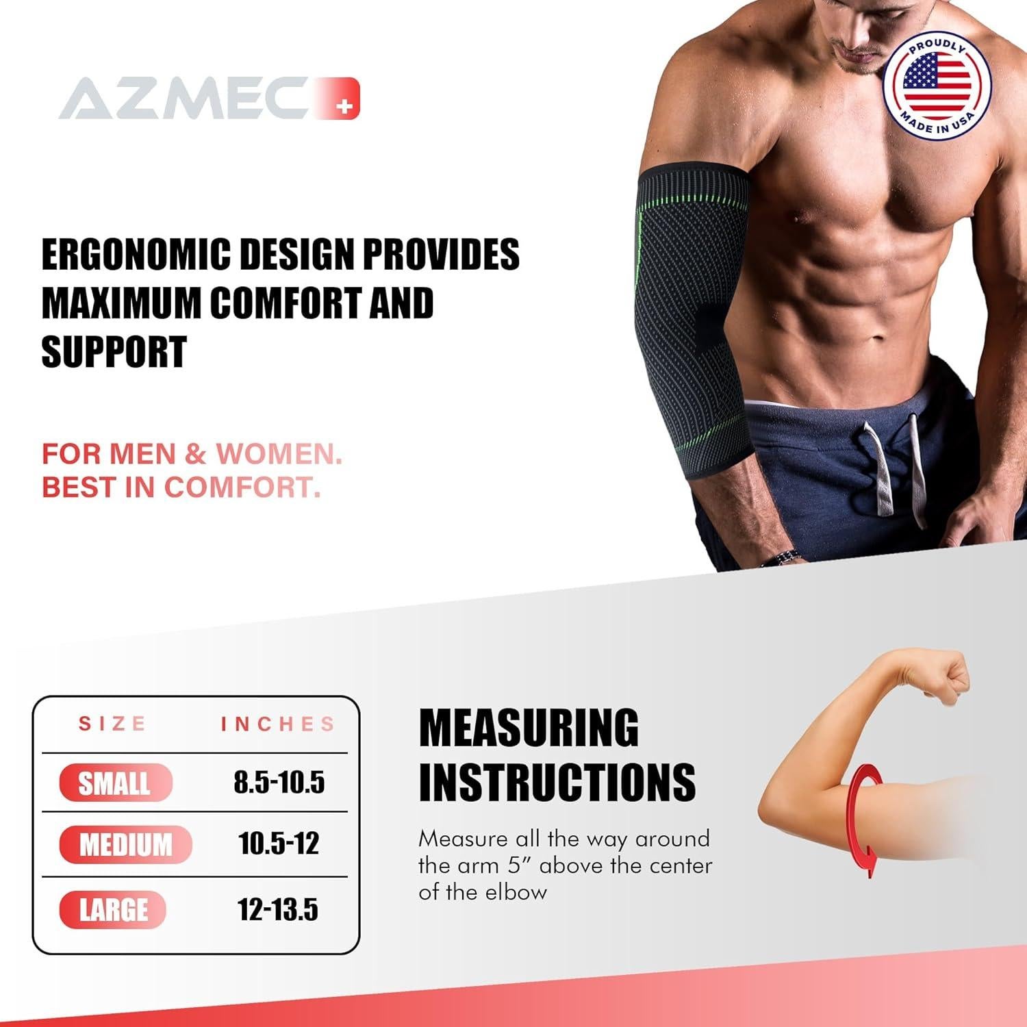 Mangas de Compresión Azmec para Brazos Pequeño - Soporte Deportivo