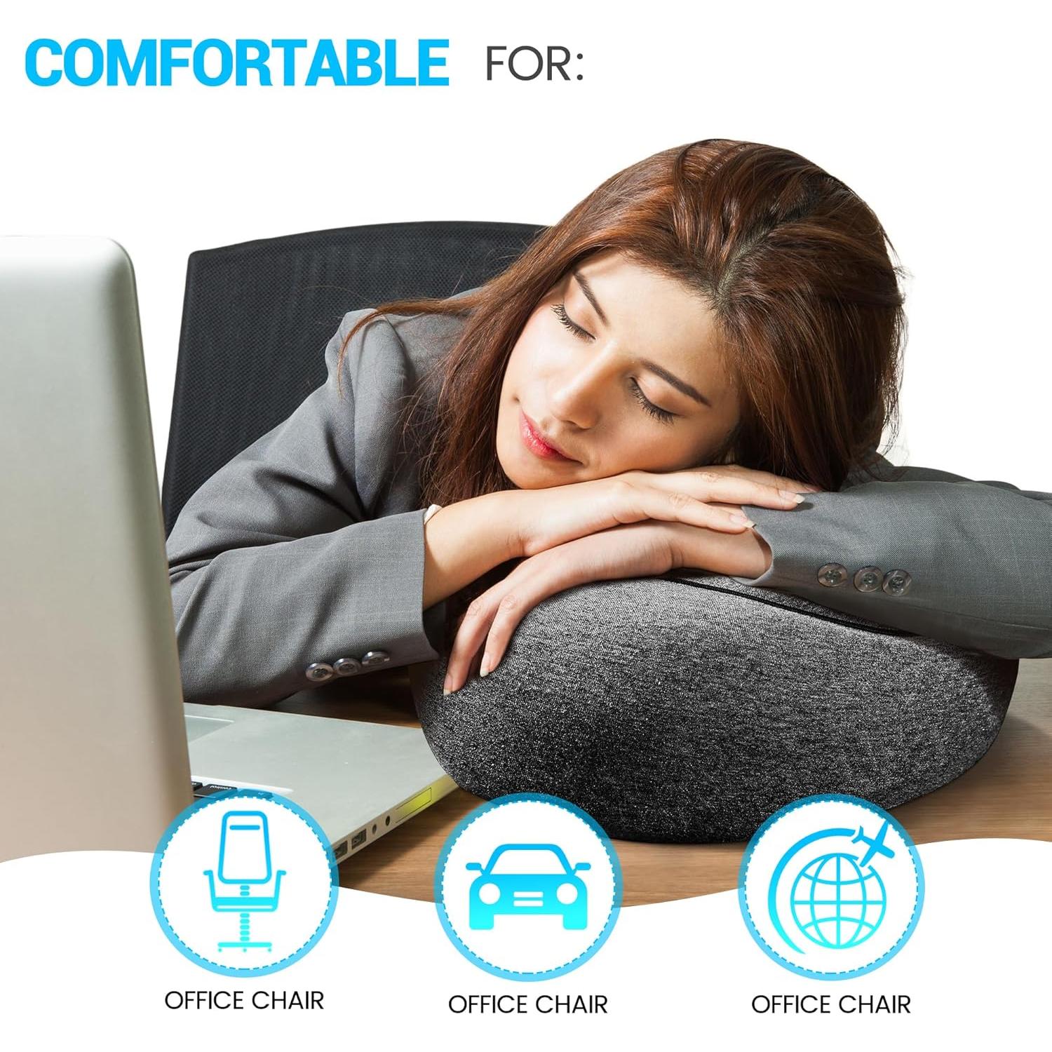 Almohada de Cuello de Viaje KFXFENQ Espuma de Memoria 360°