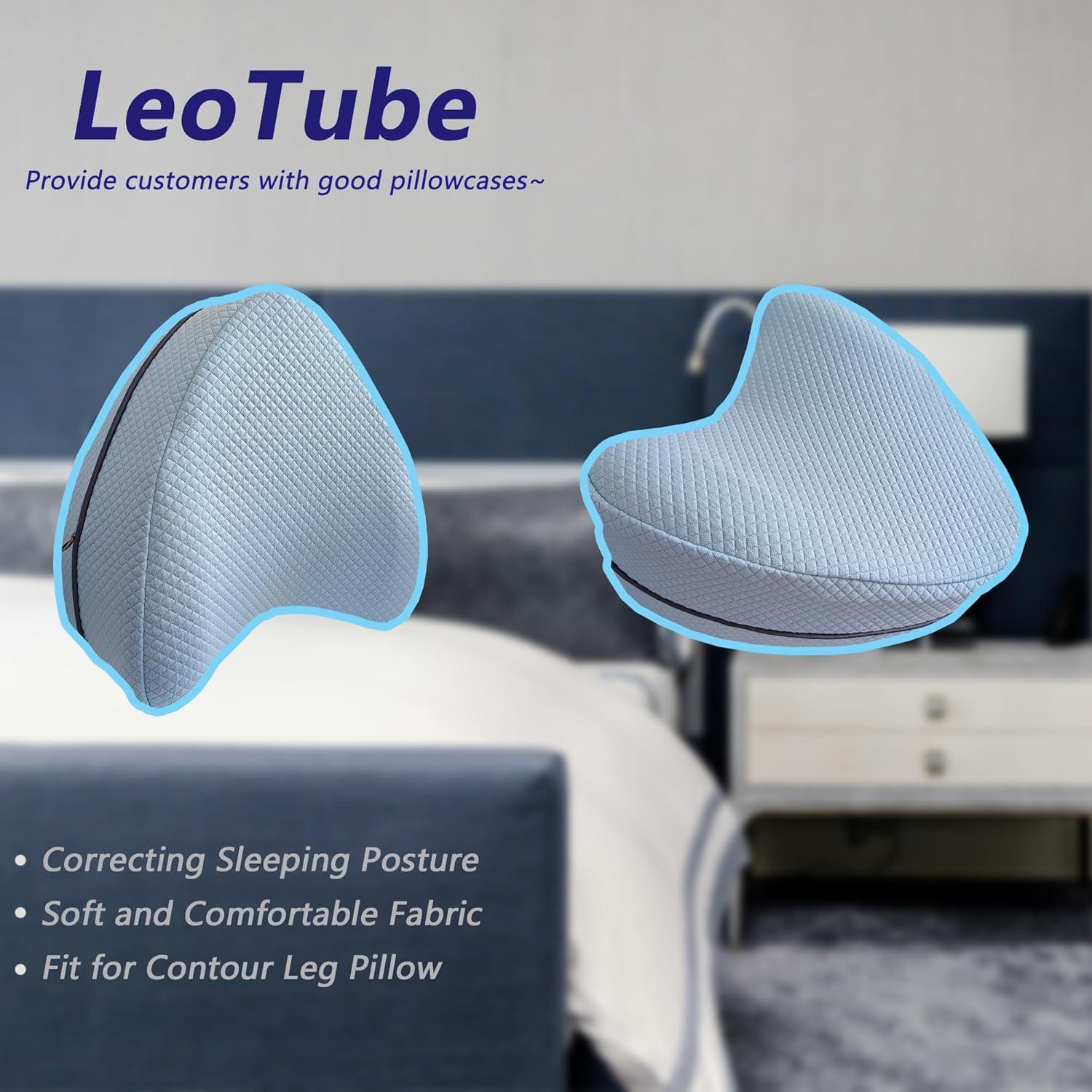 Funda de almohada de reemplazo LeoTube para piernas - Azul