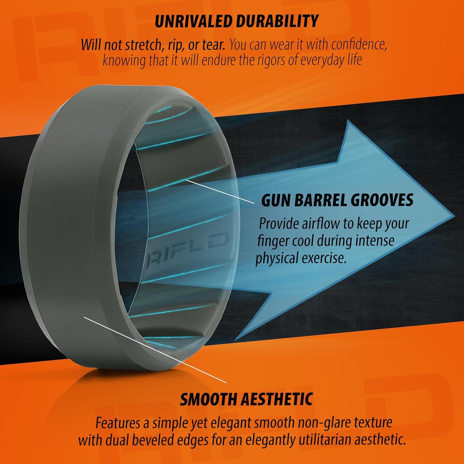 Anillo de Silicona RuggedX para Hombre - Talla 10