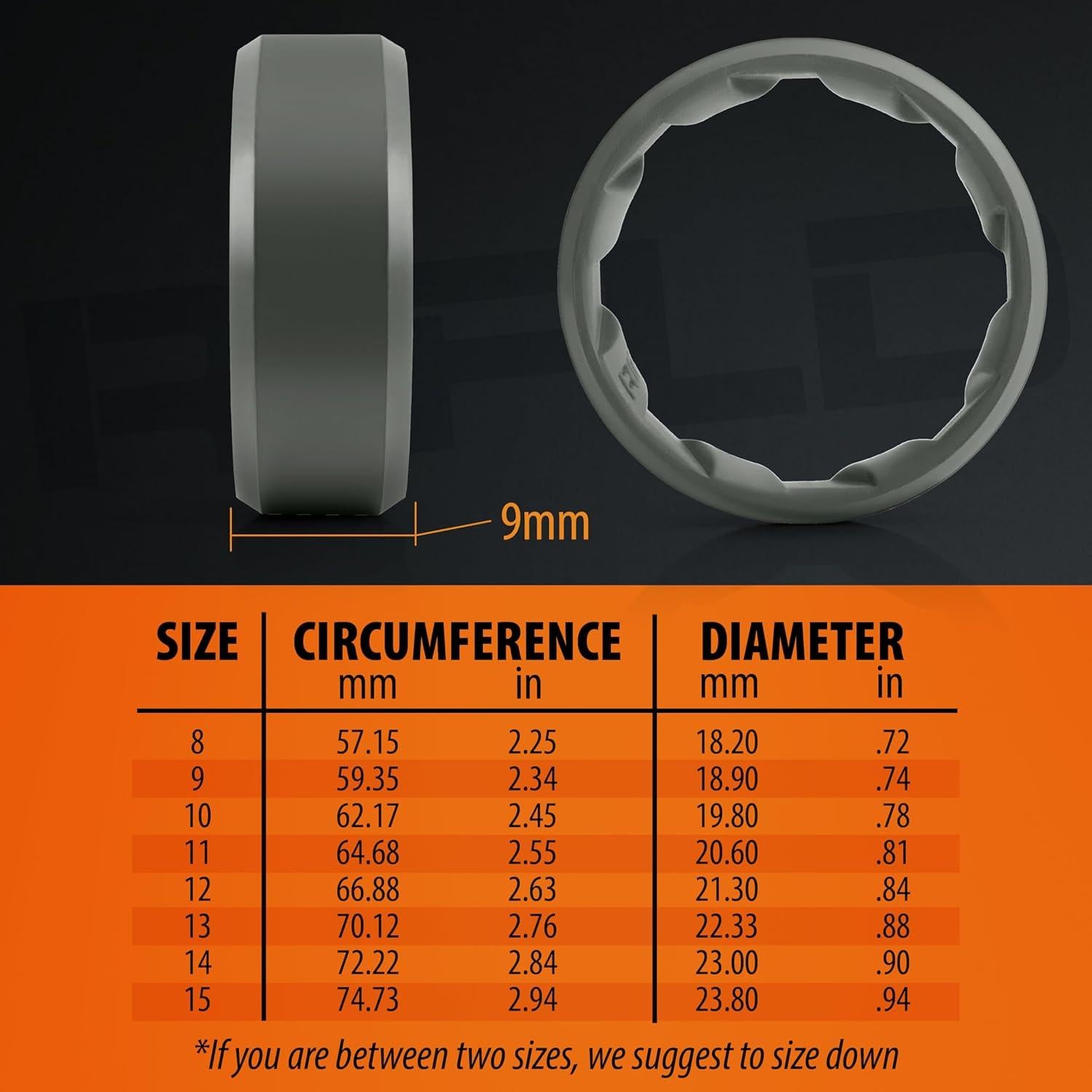 Anillo de Silicona RuggedX para Hombre - Talla 10