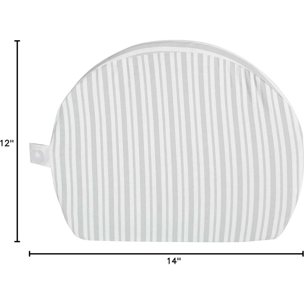 Almohada de Embarazo Boppy Wedge Gris, Soporte Compacto y Lavable