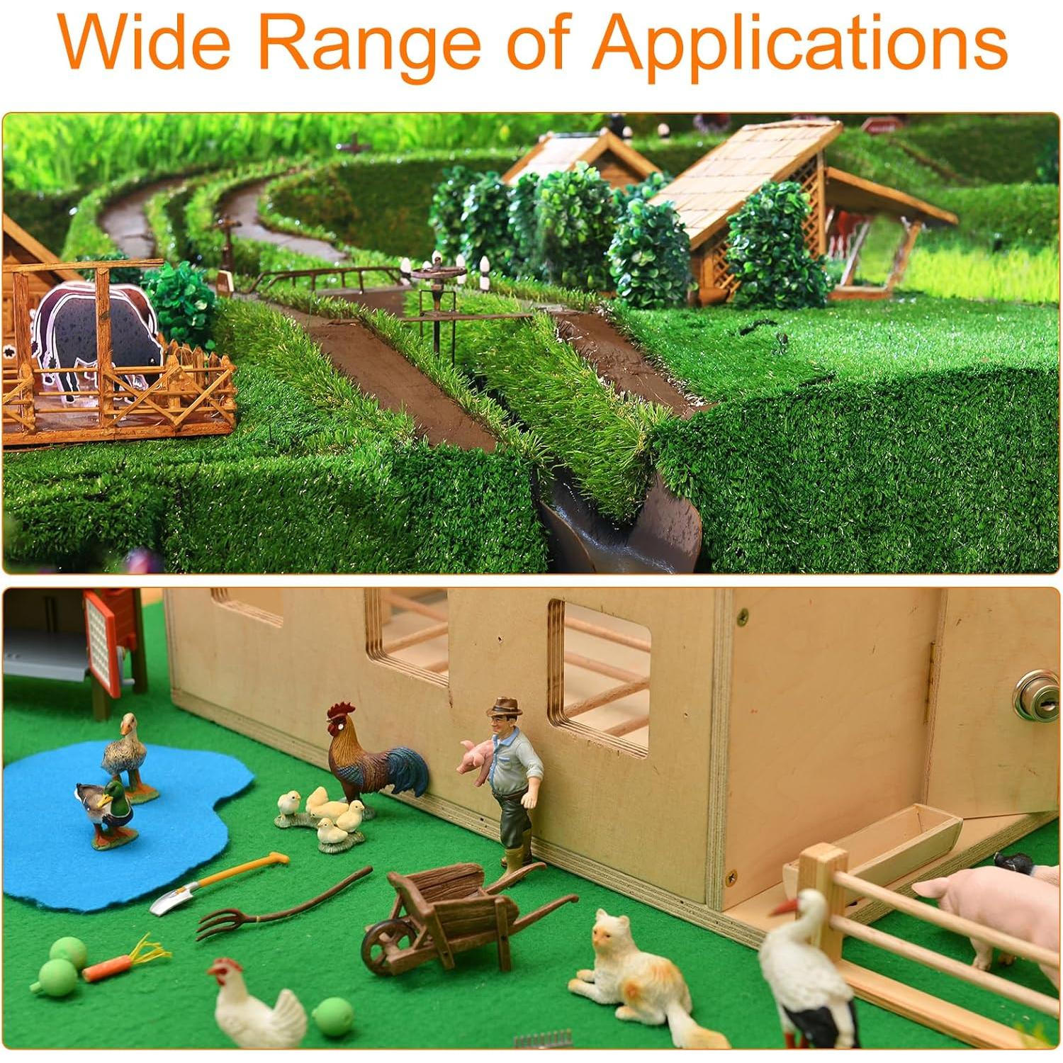 Alfombra de Césped Artificial MECCANIXITY 41x100 cm Verde Oscuro