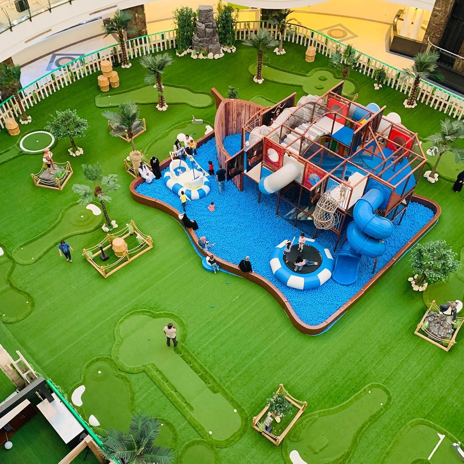 Alfombra de Césped Artificial MECCANIXITY 41x100 cm Verde Oscuro