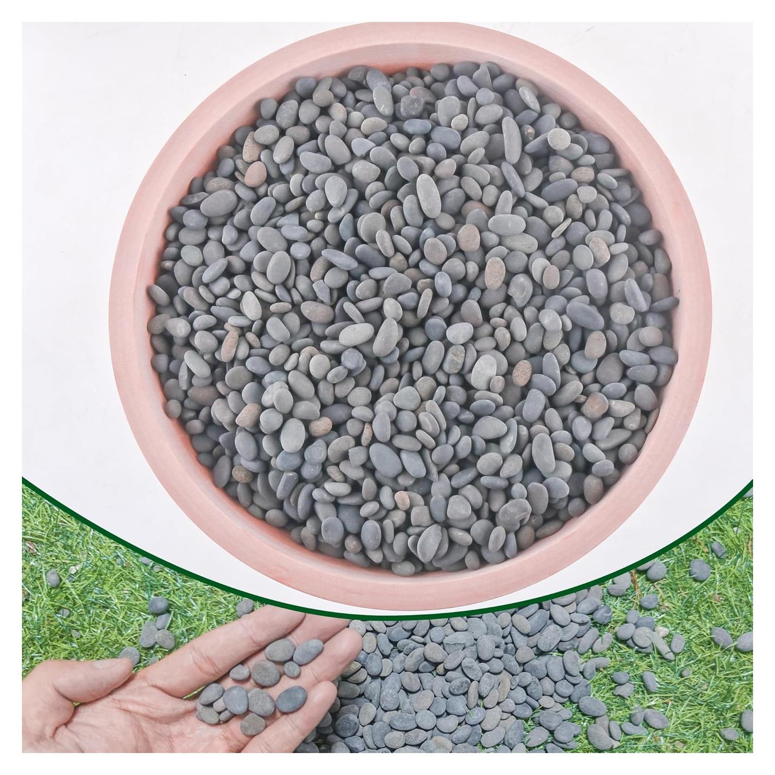 Piedras de Río Grava Natural CJGQ 1.09kg para Jardines y Acuarios