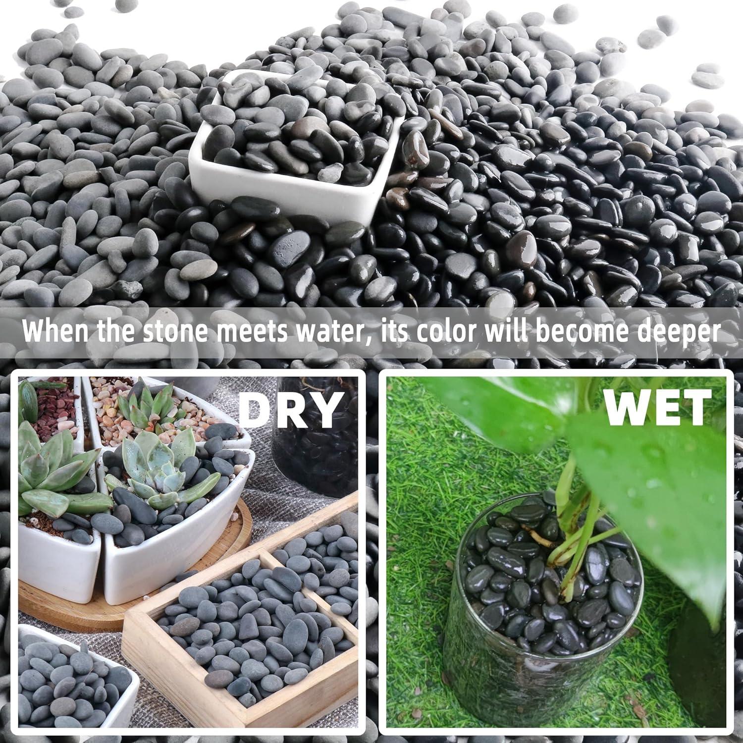 Piedras de Río Grava Natural CJGQ 1.09kg para Jardines y Acuarios