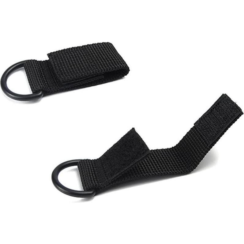 Clips Tácticos en D ZYAMY 8 Piezas Nylon Marrón/Negro
