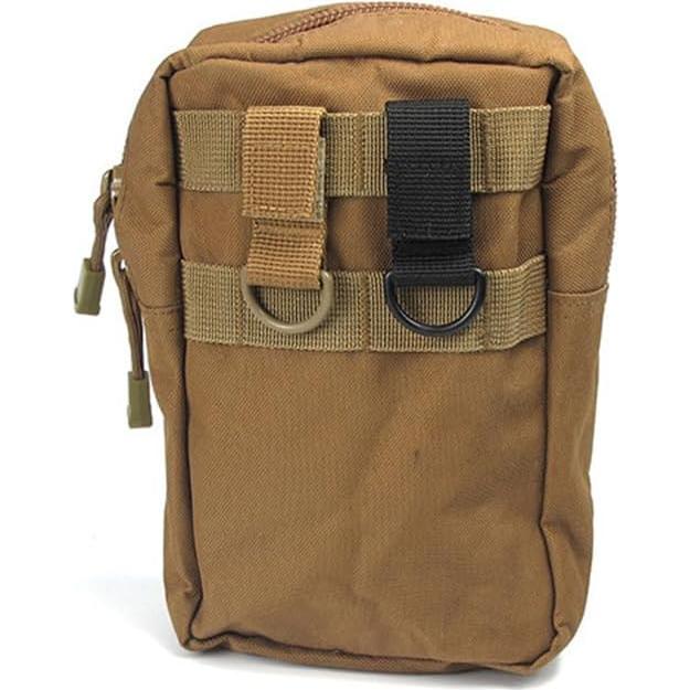 Clips Tácticos en D ZYAMY 8 Piezas Nylon Marrón/Negro