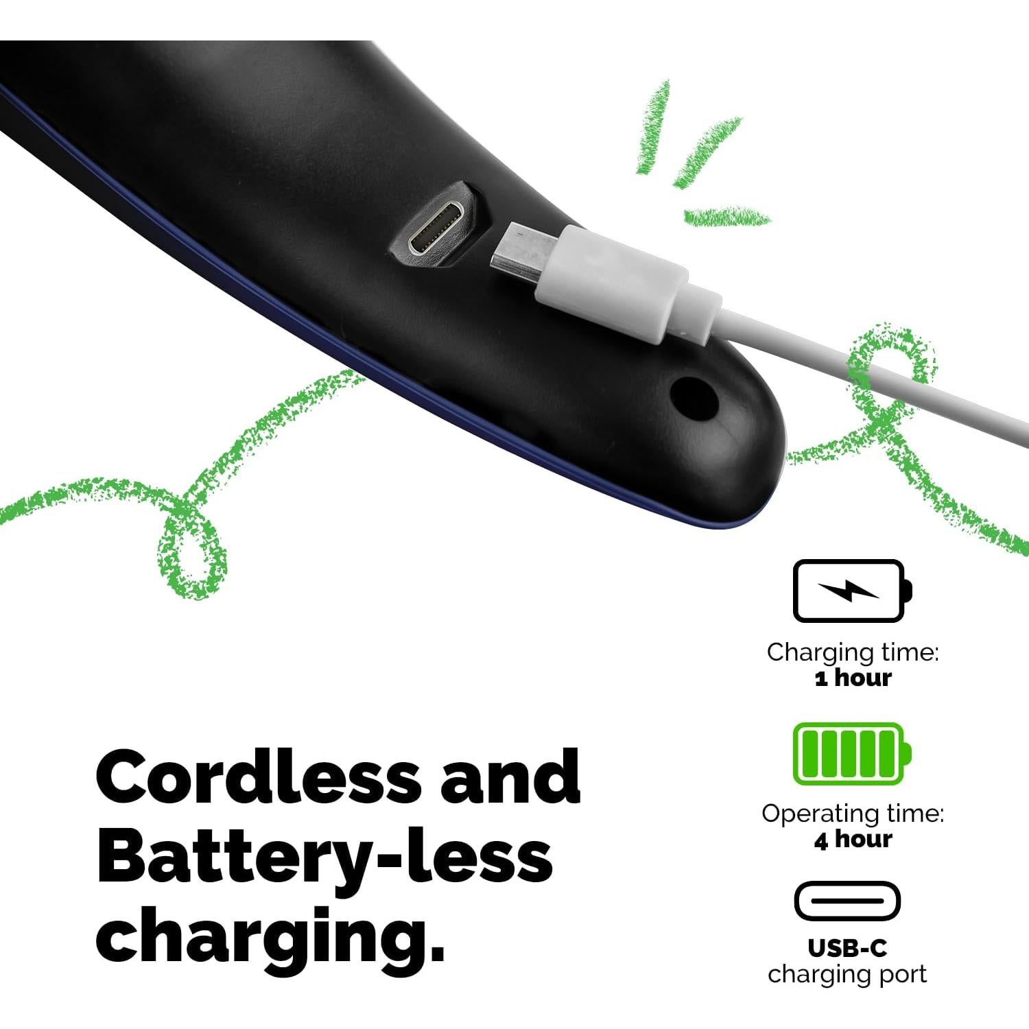 Molinillo de Uñas Eléctrico LuckyTail para Perros y Gatos - Silencioso y Recargable