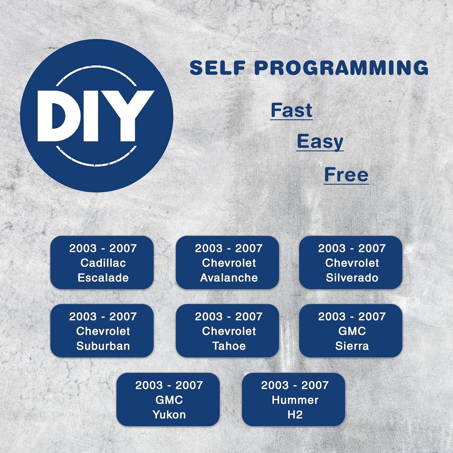 Llavero KeylessOption 3 Botones para Chevrolet y GMC