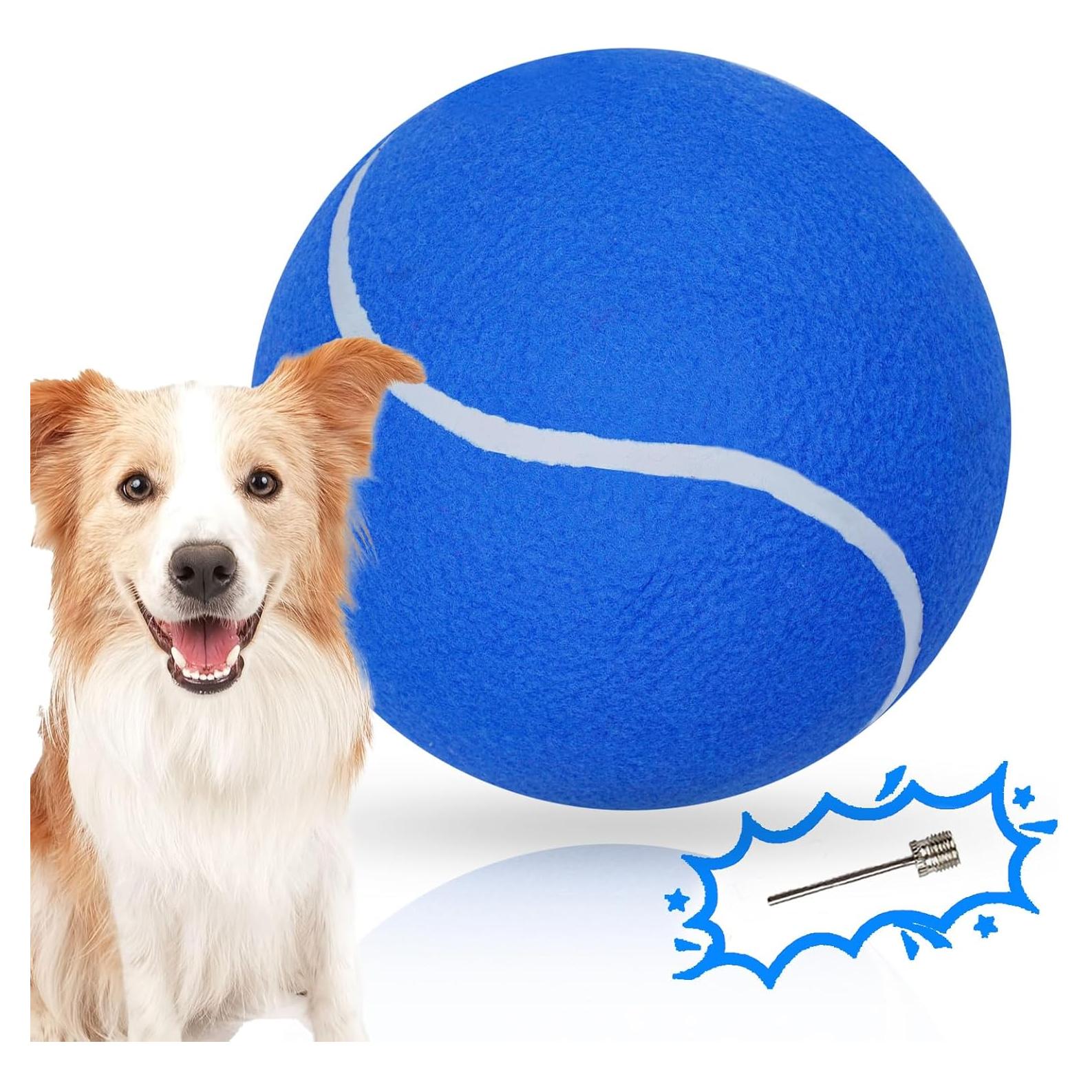 Pelota de Tenis Gigante para Perros Banfeng 24 cm Azul