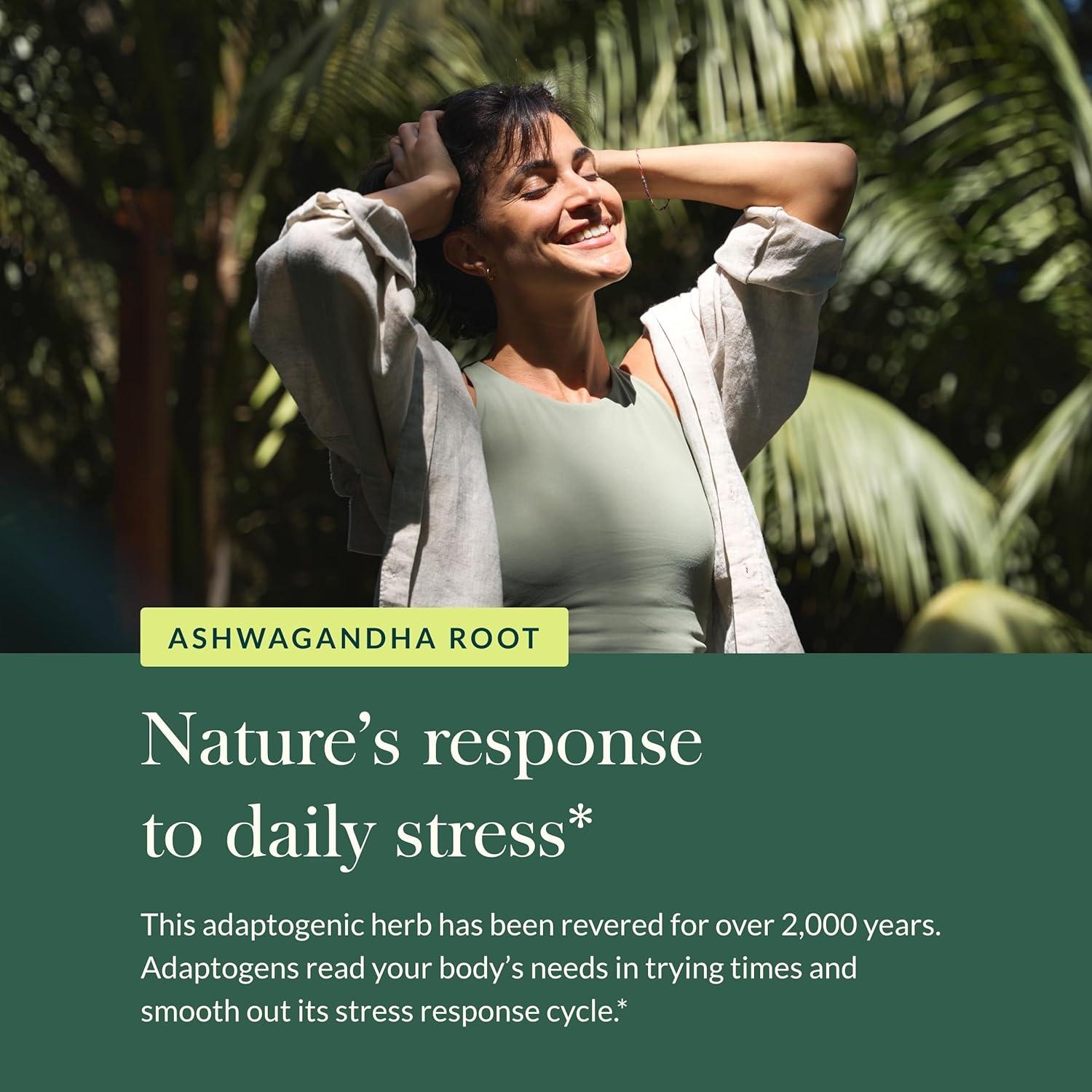 Raíz de Ashwagandha Gaia Herbs 60 Cápsulas Veganas 177g