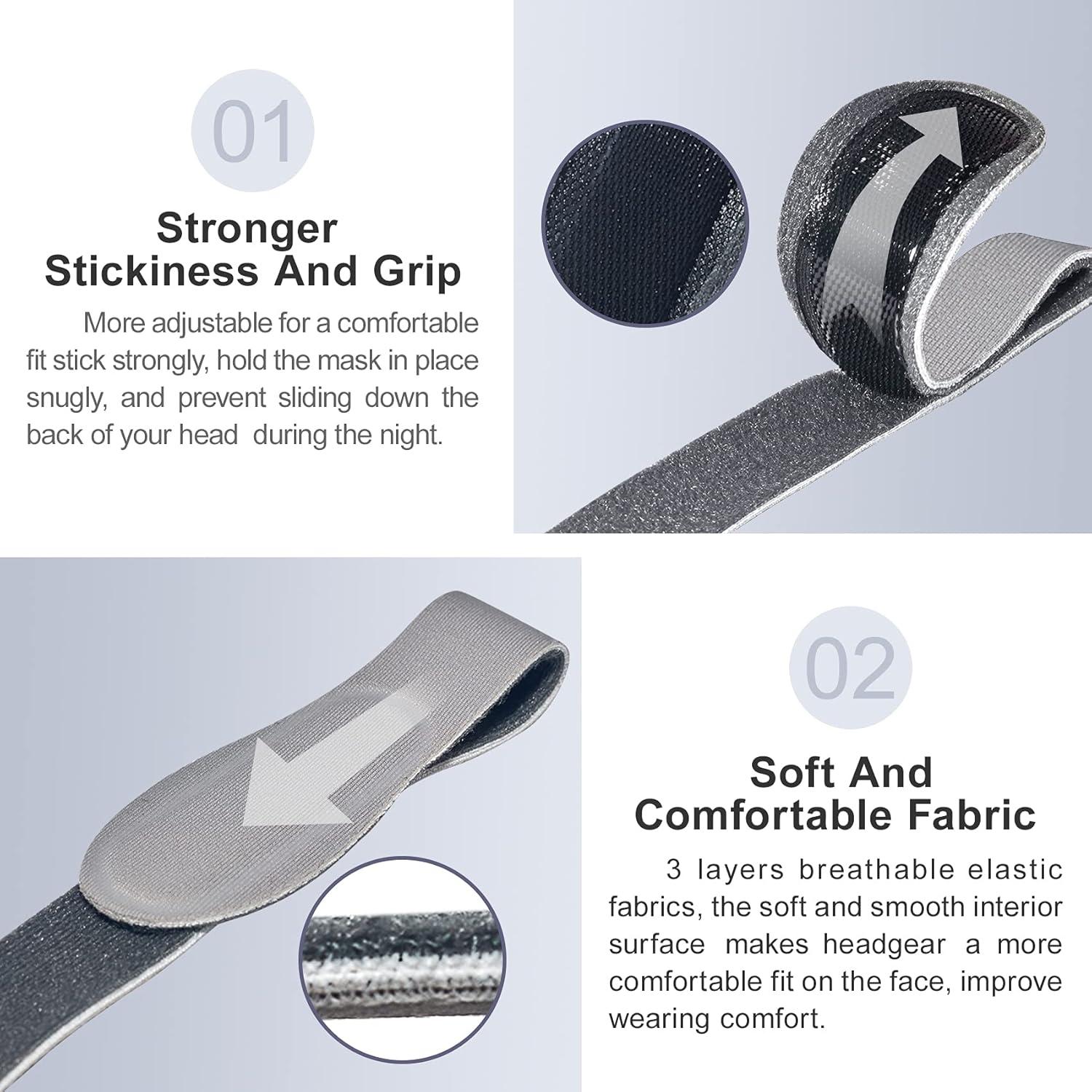 Correa de Cabecera CPAP RESCOMF Mediana Gris - Reemplazo Durable