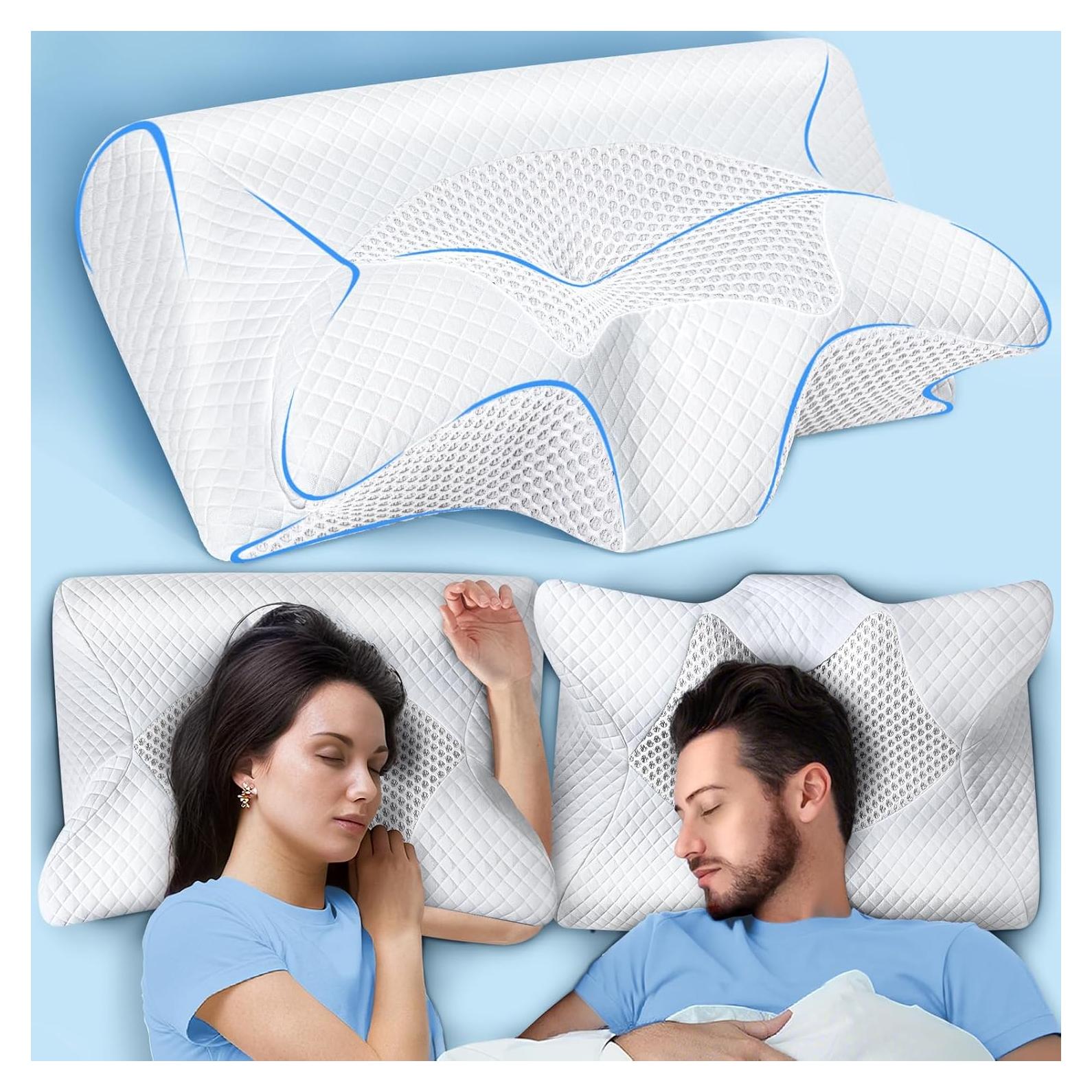Almohada Cervical Ergonómica SAHEYER Espuma con Memoria 59x43cm