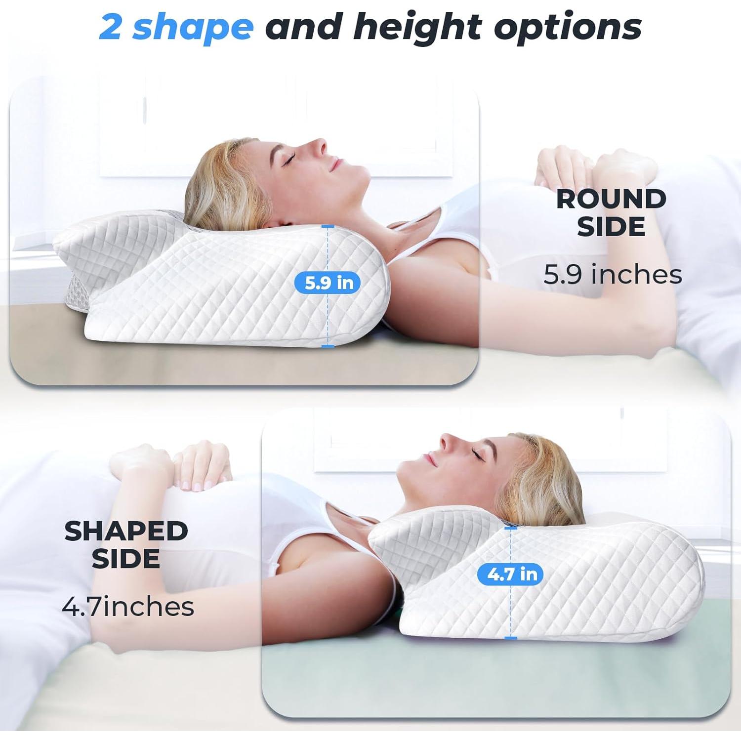 Almohada Cervical Ergonómica SAHEYER Espuma con Memoria 59x43cm