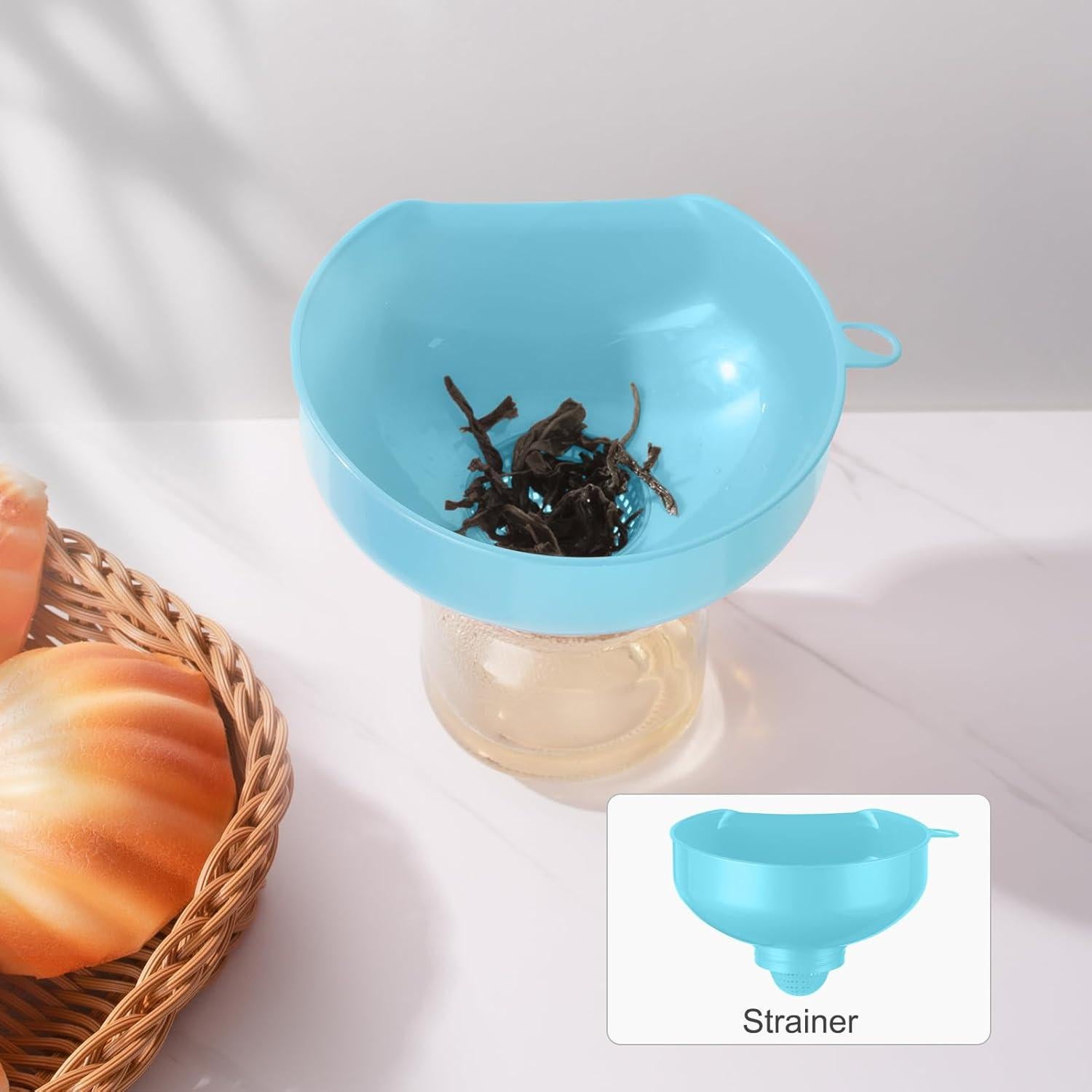 Juego de Embudos de Plástico Pisol para Cocina - 4 Tamaños