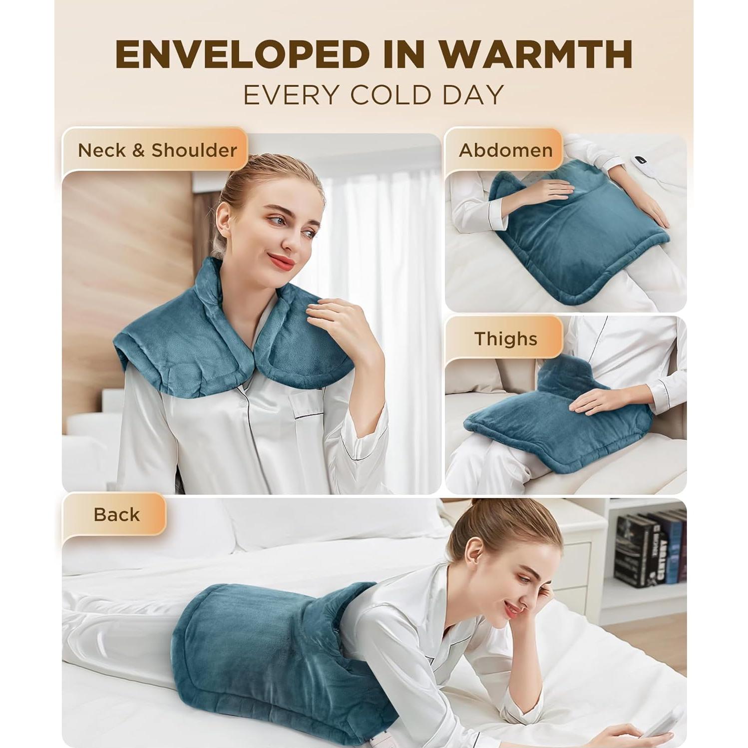 Almohadilla Térmica Lenmen HP006 con Grafeno para Cuello y Hombros