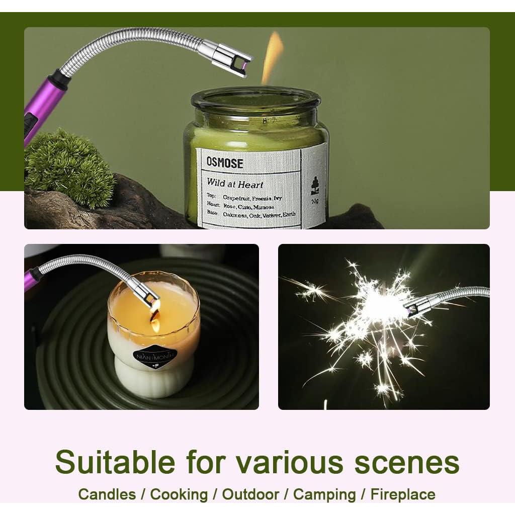 Encendedor Recargable USB MEETOO Plasma Arc Púrpura