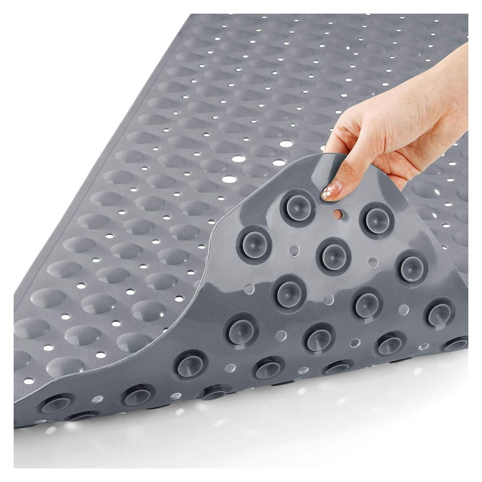 Alfombrilla de Ducha Antideslizante XKVUKXO 100x40 cm Gris