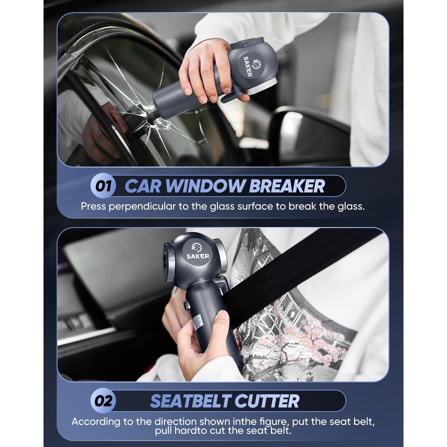 Aspiradora de Coche Saker SW-102 Inalámbrica 20000PA 6 en 1