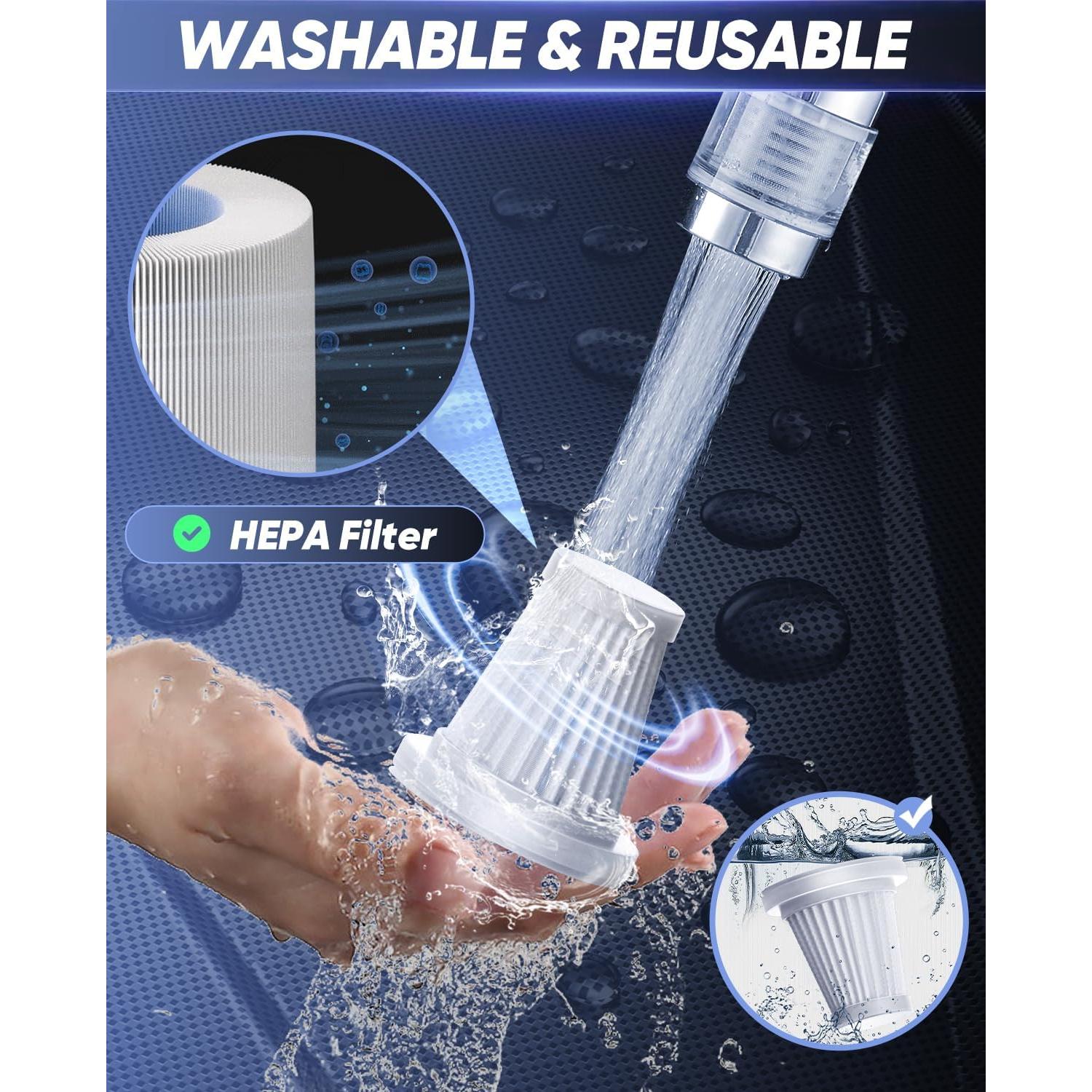 Aspiradora de Coche Saker SW-102 Inalámbrica 20000PA 6 en 1