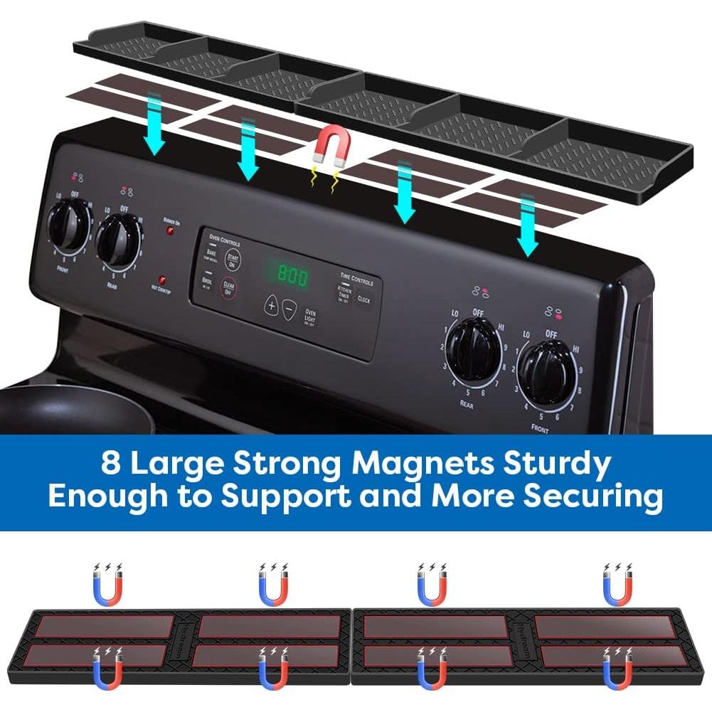 Estante Magnético de Cocina Hydream 30cm Silicona Negro