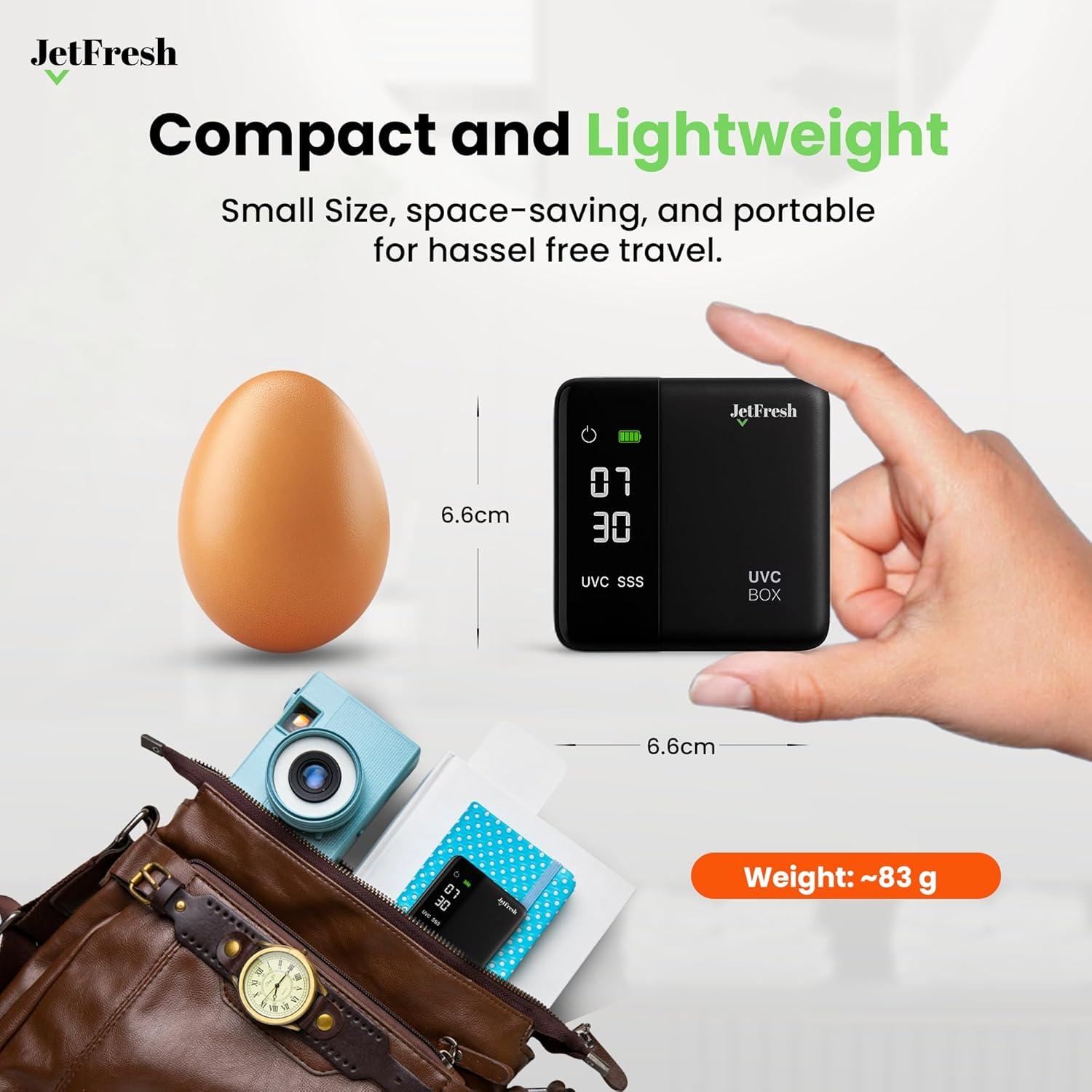 Soporte desinfectante de cepillos de dientes UV JetFresh con pantalla LED